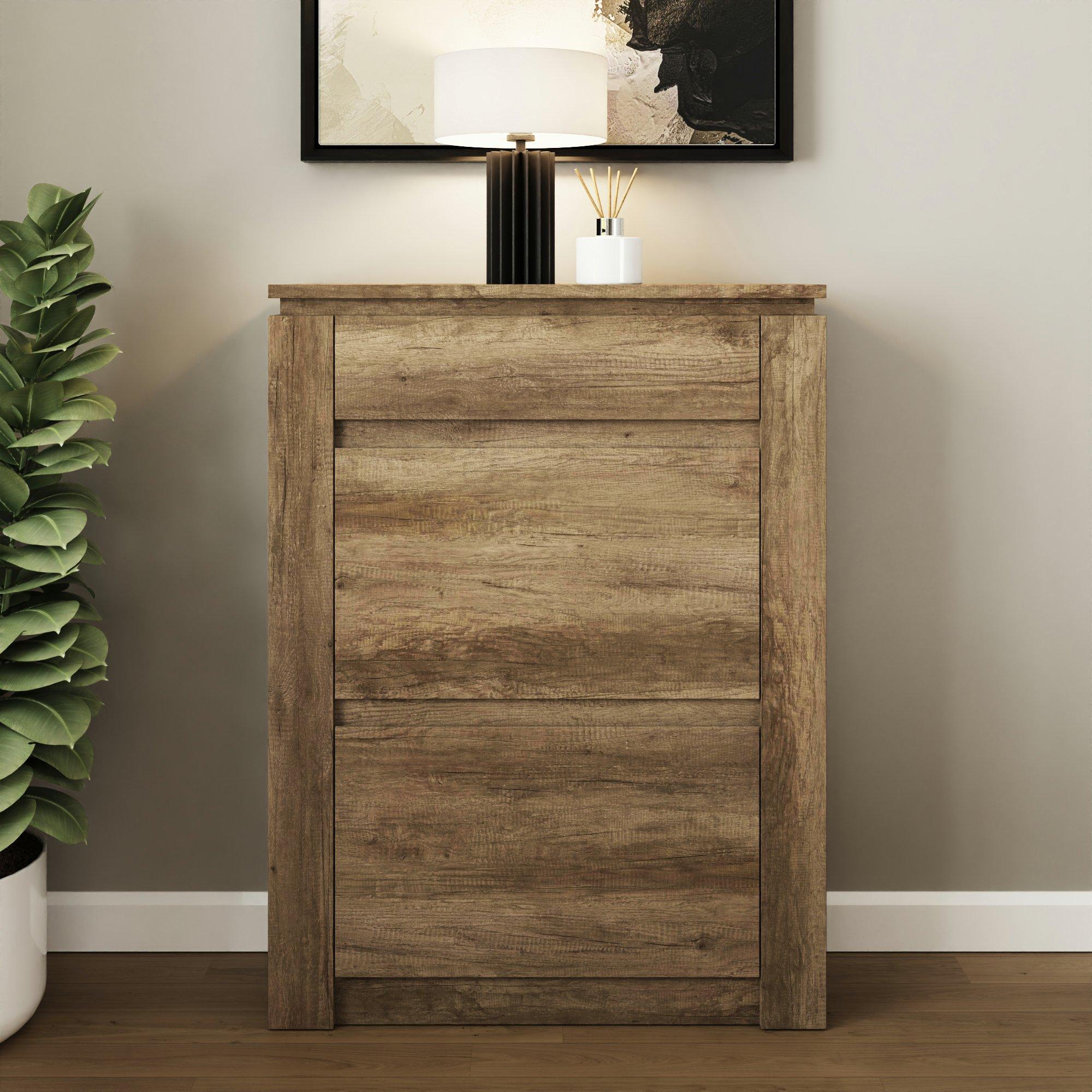 Oak - GFW - GFW Canyon Oak Shoe Cabinet - 1