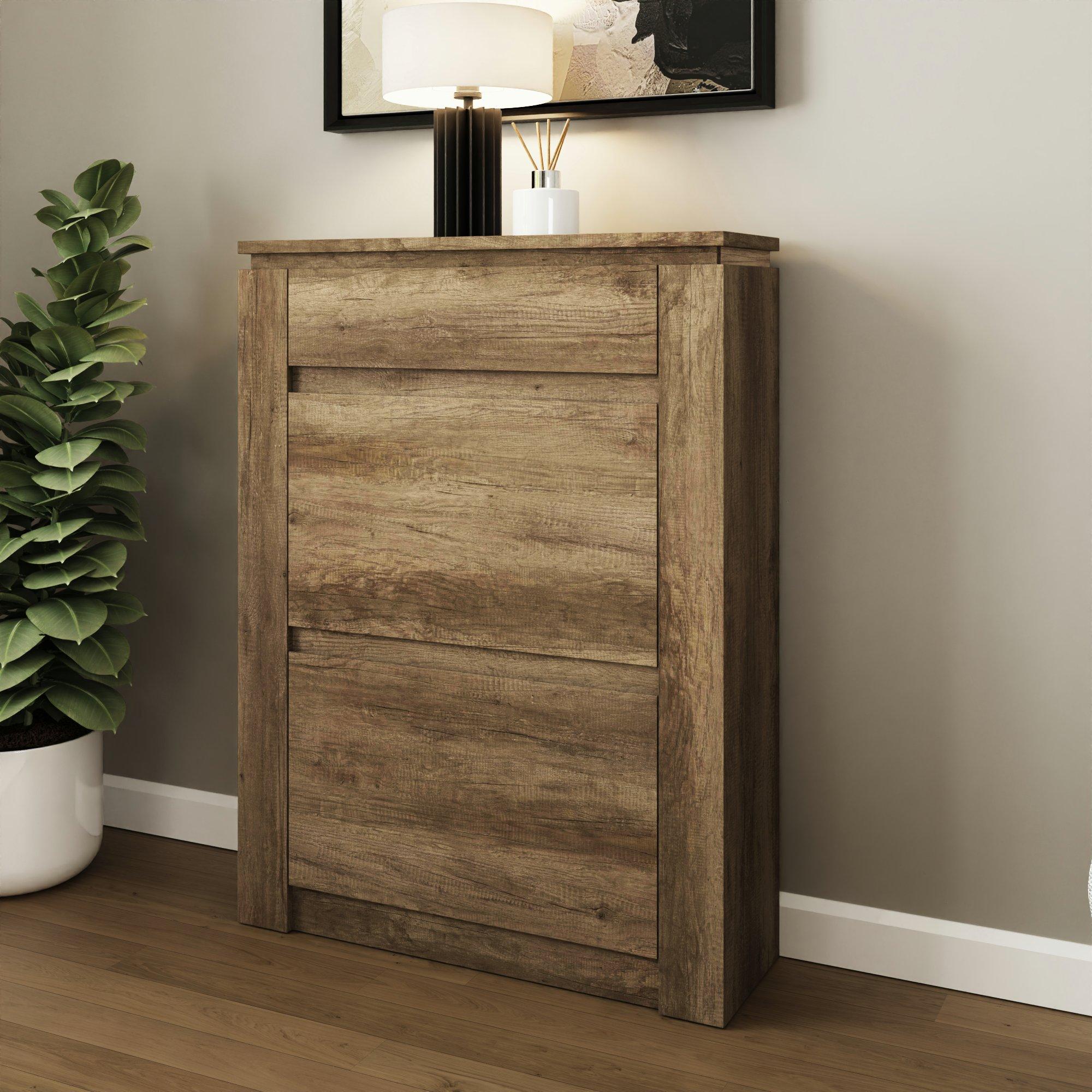 Oak - GFW - GFW Canyon Oak Shoe Cabinet - 2