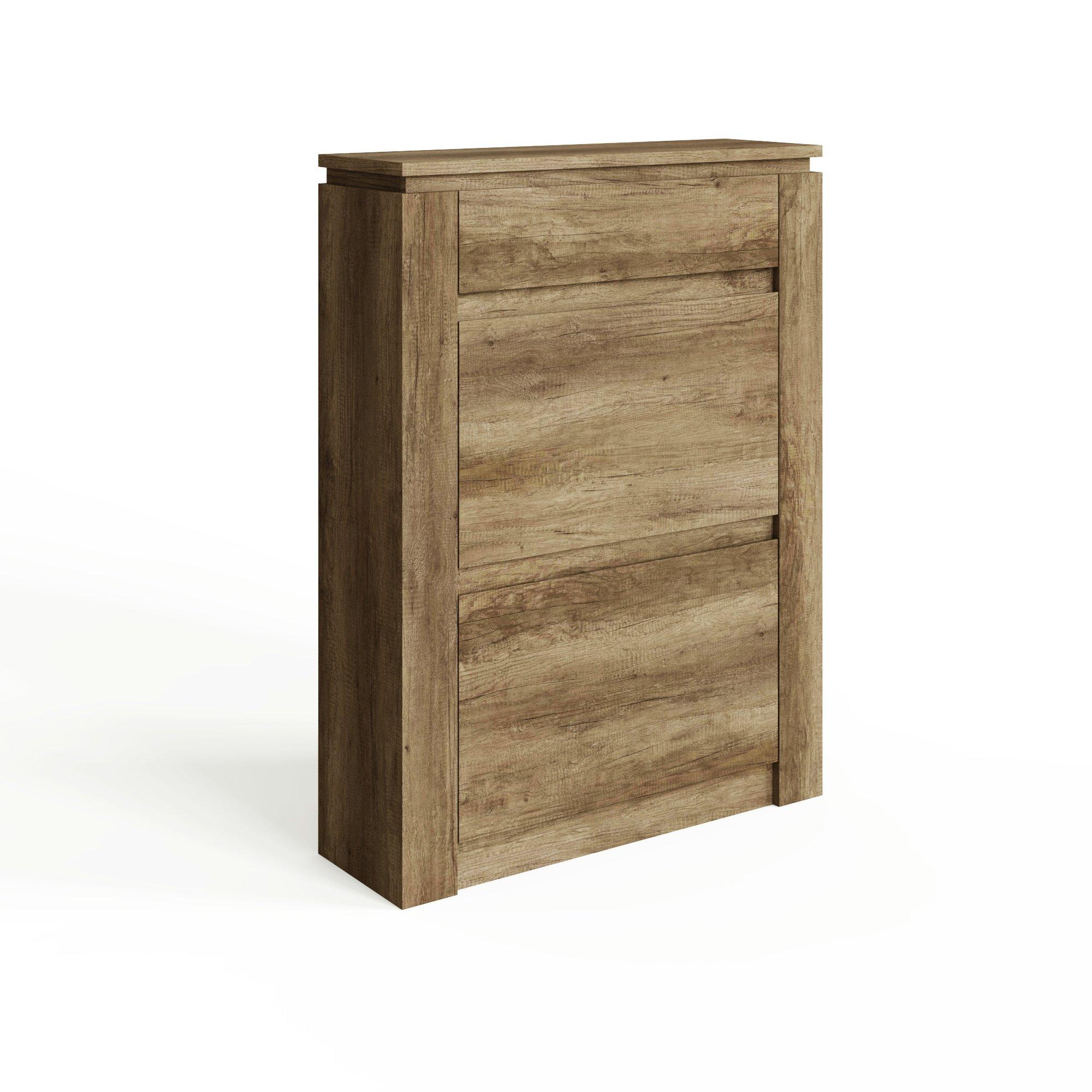 Oak - GFW - GFW Canyon Oak Shoe Cabinet - 4