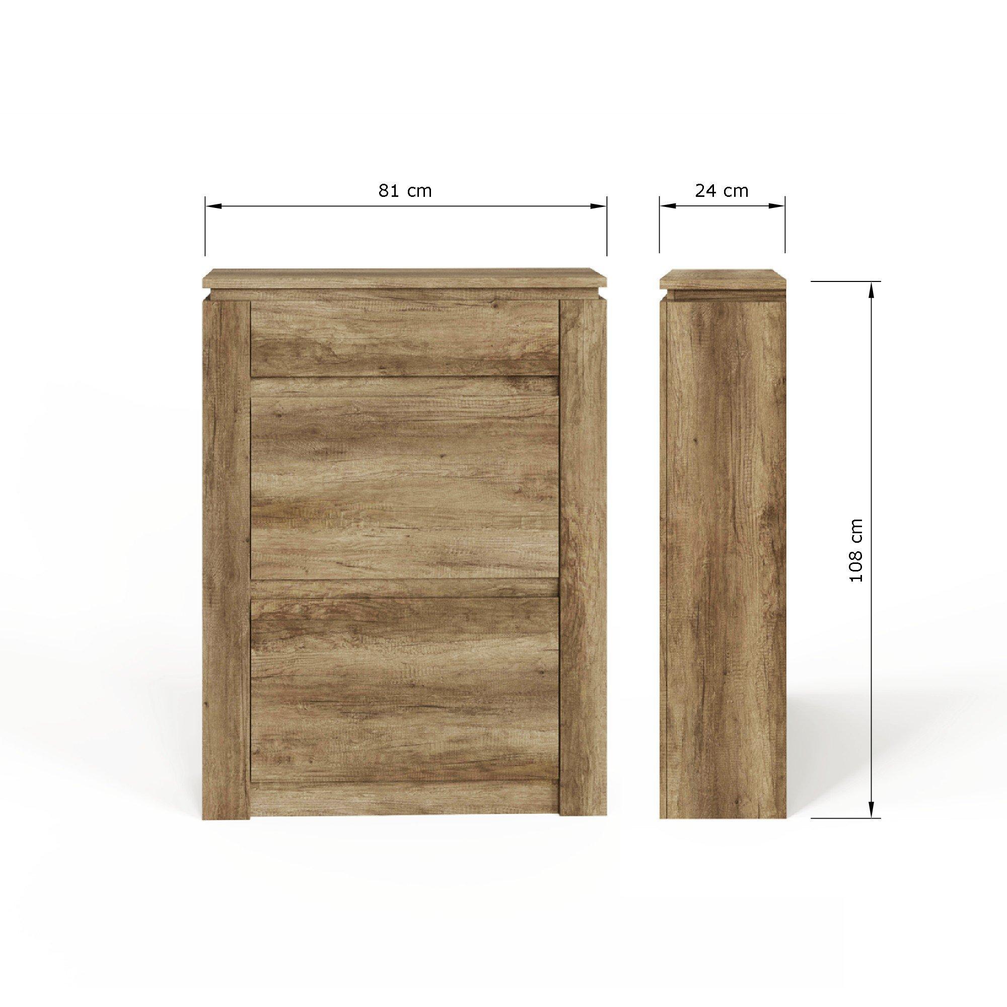 Oak - GFW - GFW Canyon Oak Shoe Cabinet - 8