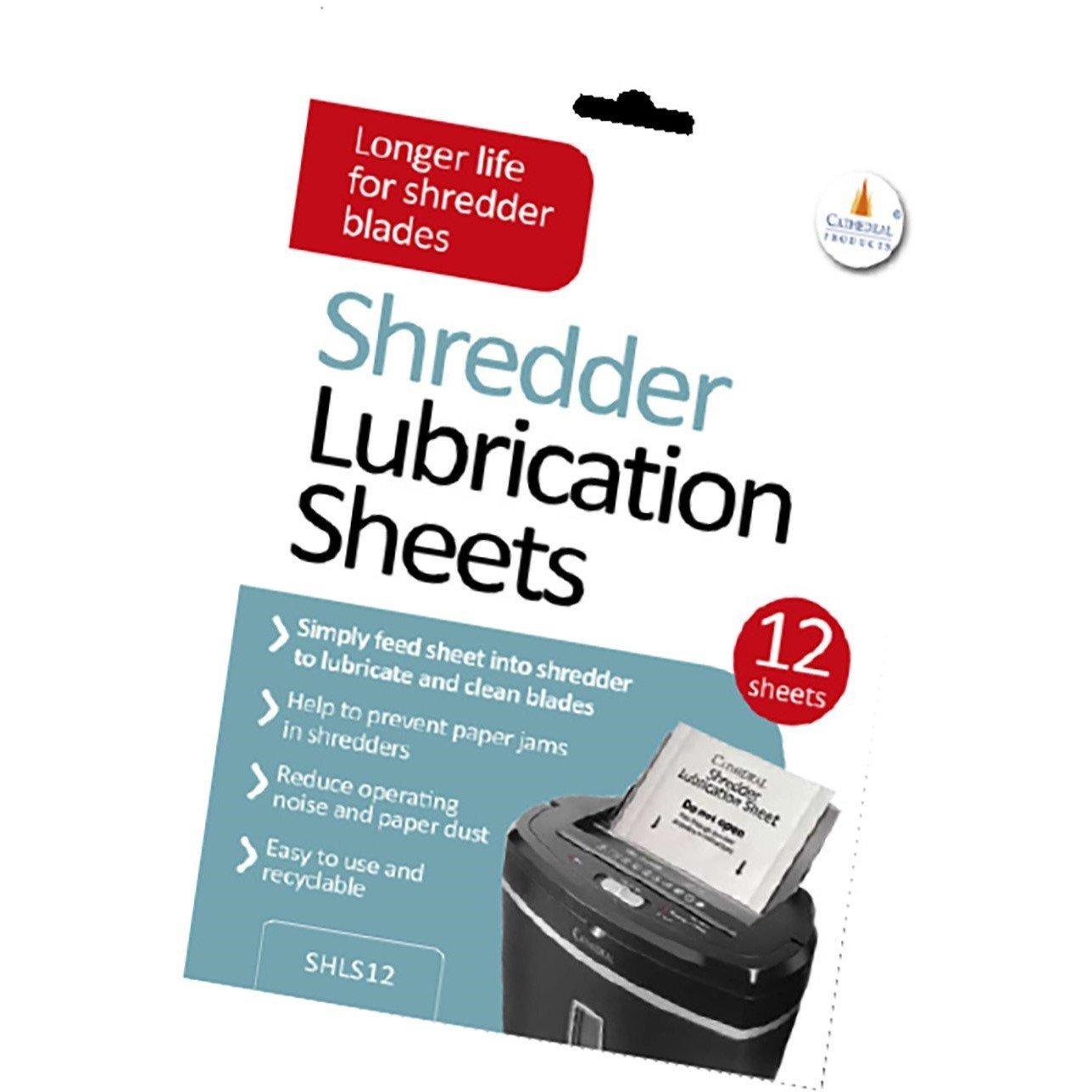 Multi - Cathedral - Pack of 12 Cathedral Shredder Lubrication Sheets