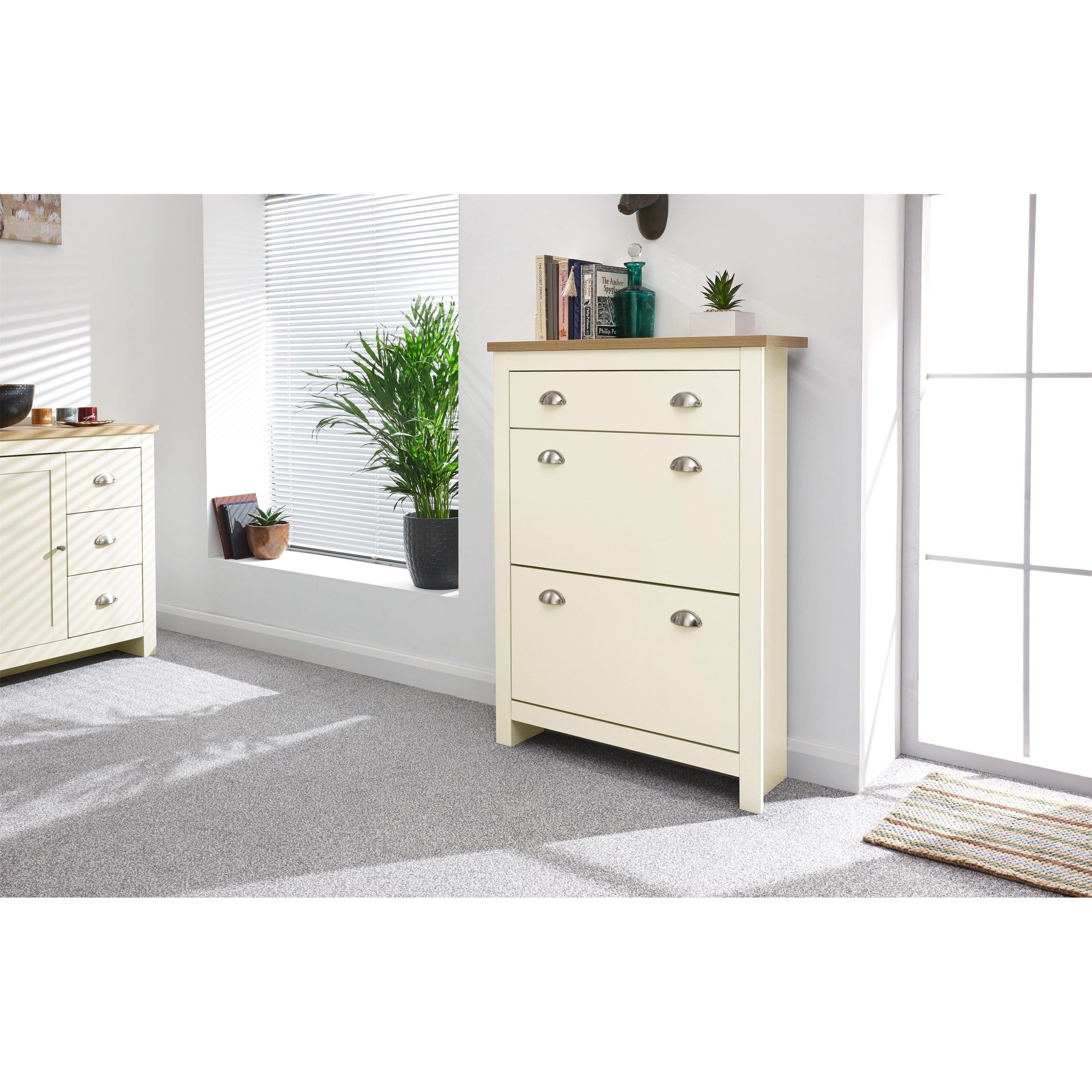 Gfw Unisex Cream Lancaster Door 1 Drawer Shoe Cabinet In Size 2 - Image 5