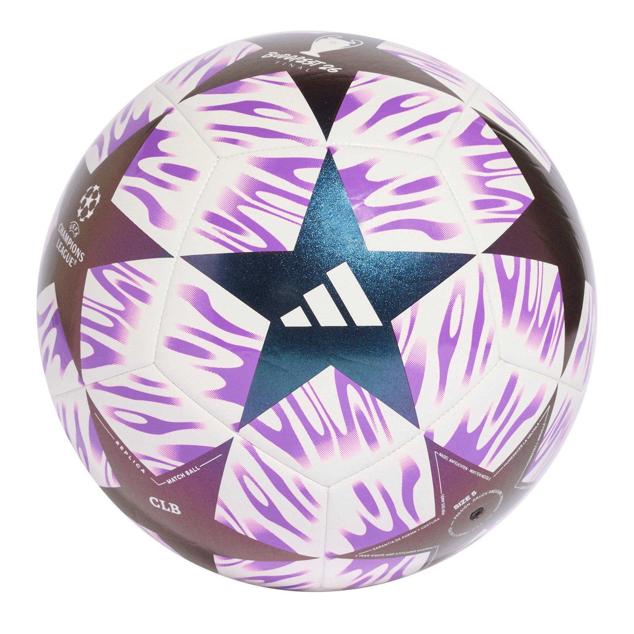 Adidas Men's Glider Football - White/Purple - Size 5