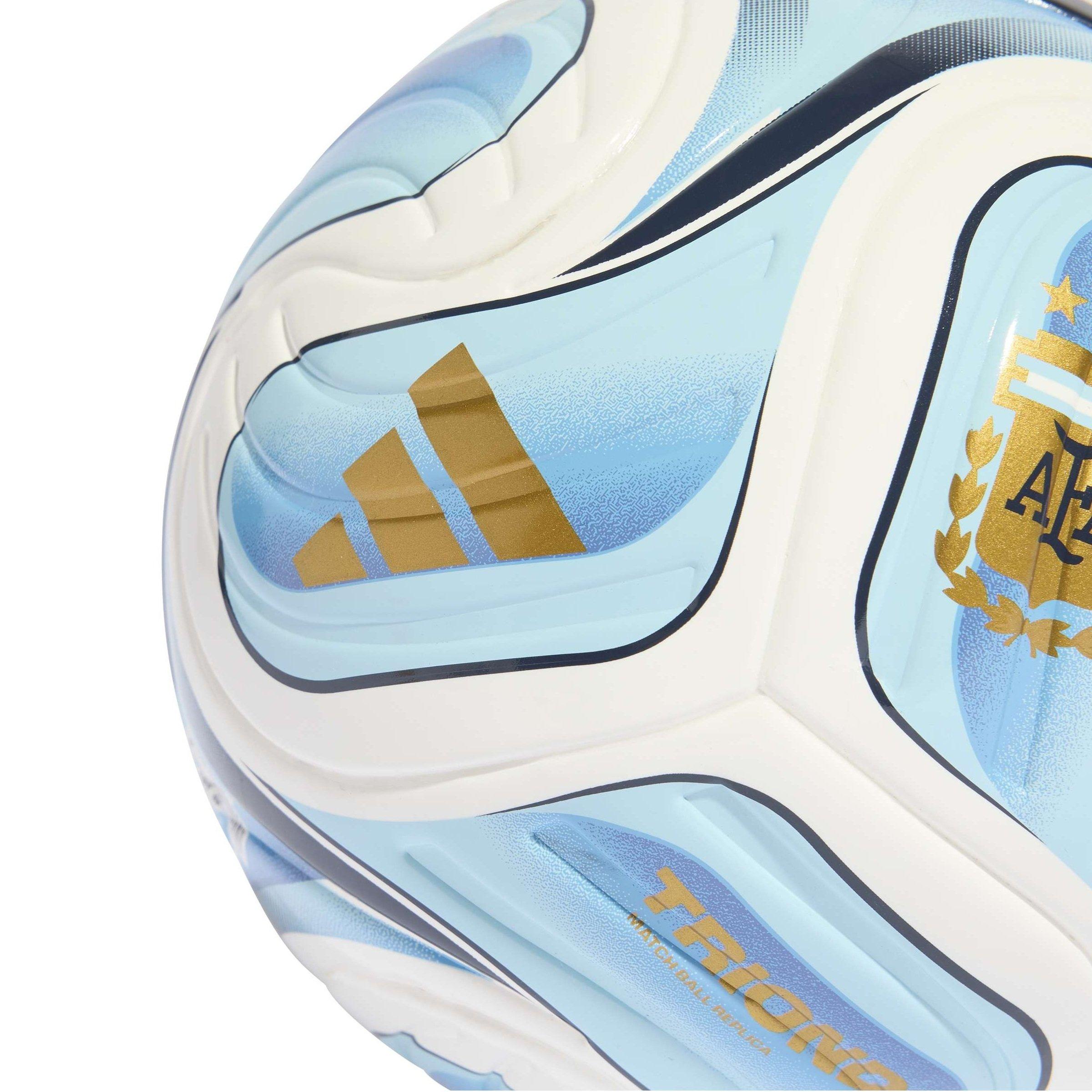 White/Blue - adidas - AFA Mini Home Football - 3