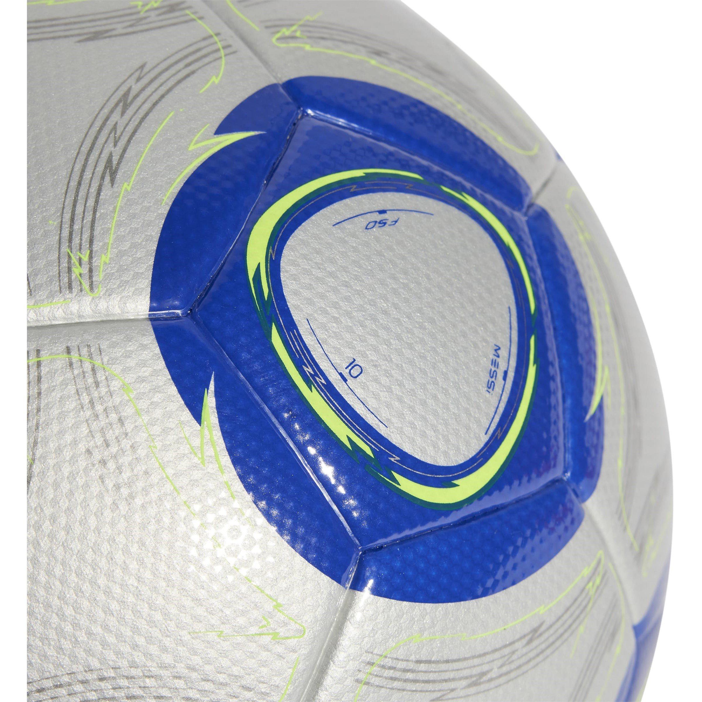 Silver/Blue - adidas - Messi League Football Adults - 3