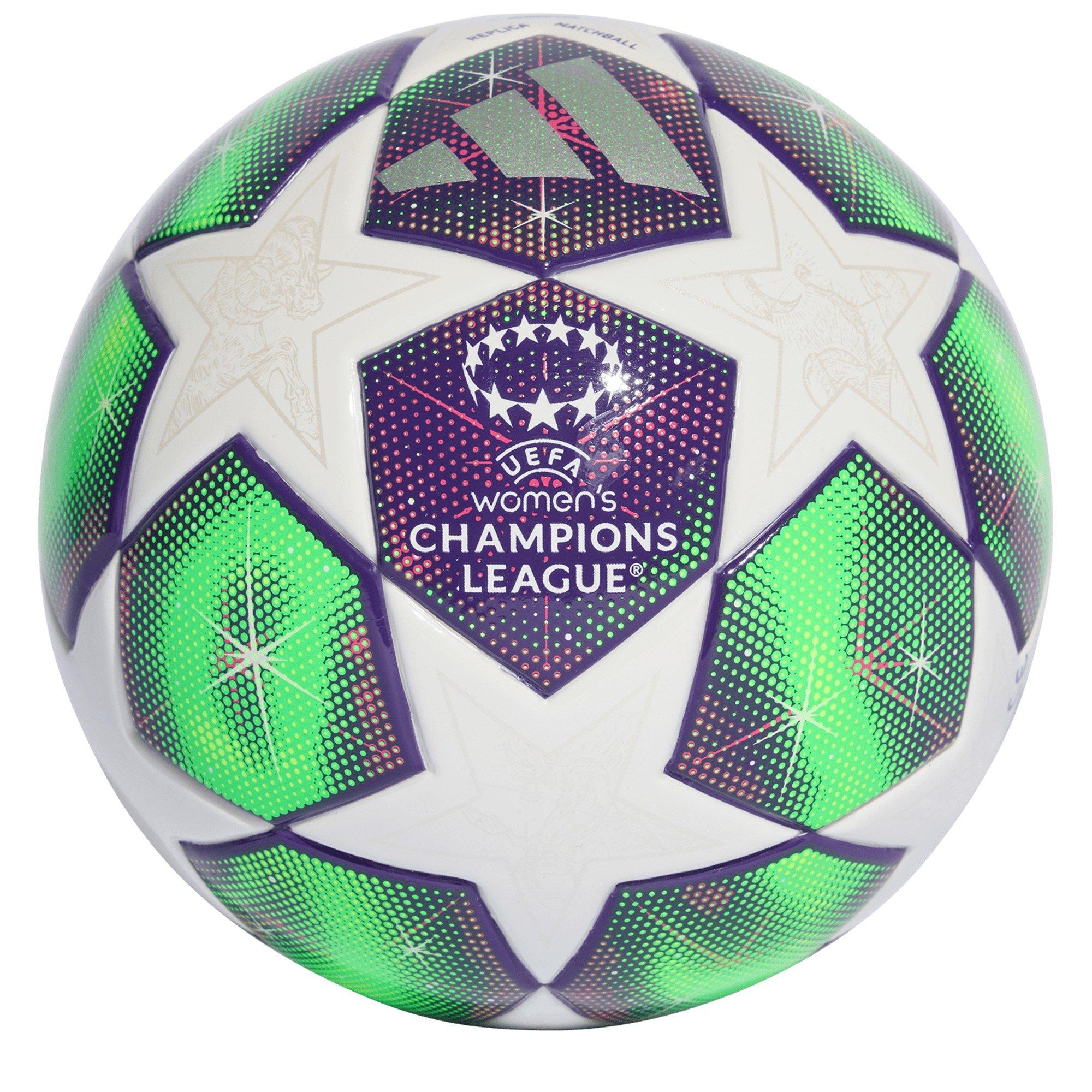 White/Yellow - adidas - Womens UEFA Champions League Mini Football 2025 2026 - 1
