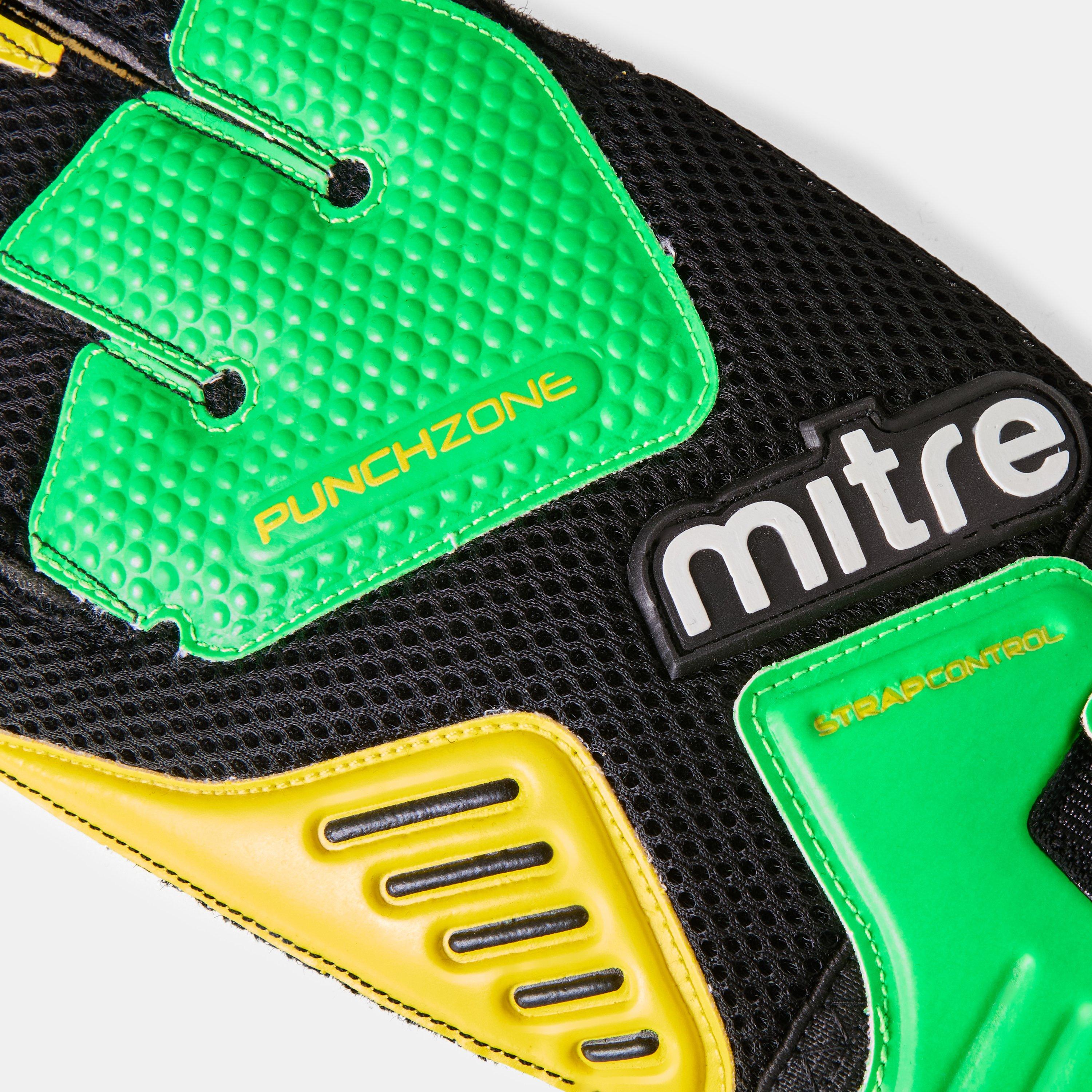 Jaune/Vert - Mitre - Adults Delta Goalkeeper Gloves - 3
