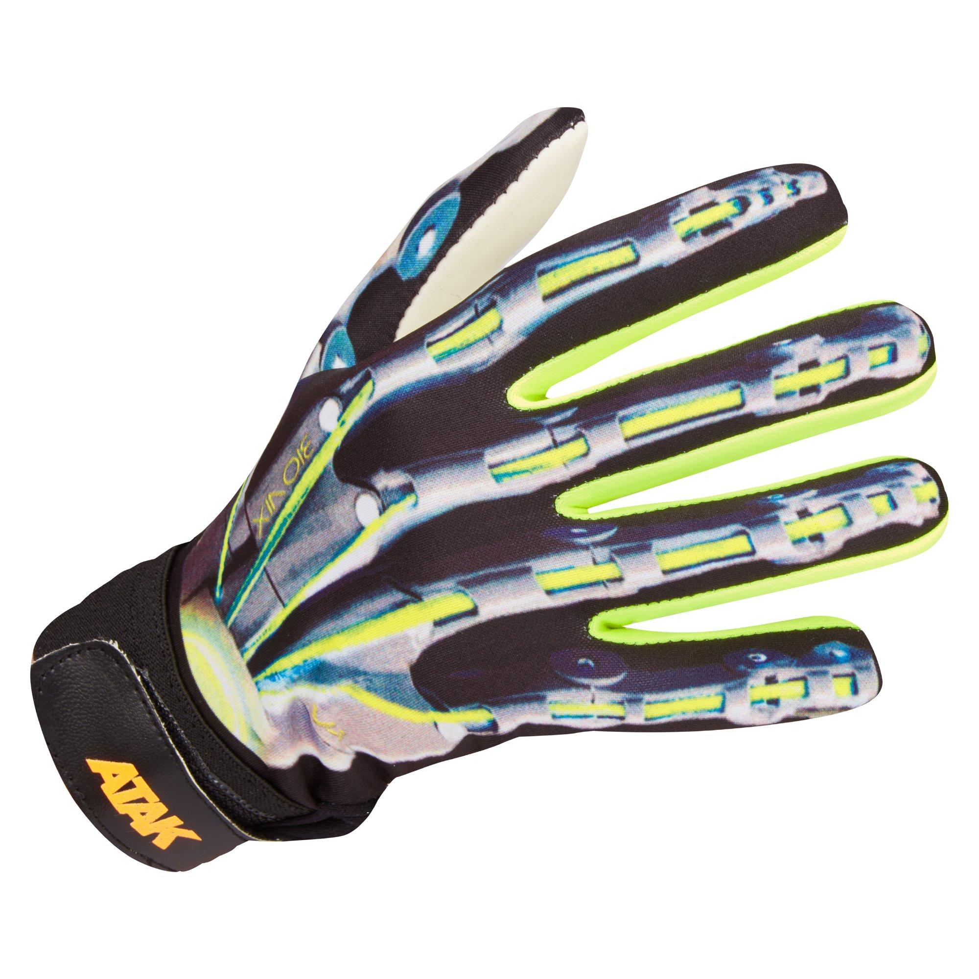 Argento/Giallo - ATAK Sports - Bionix Gaelic Gloves Junior - 4