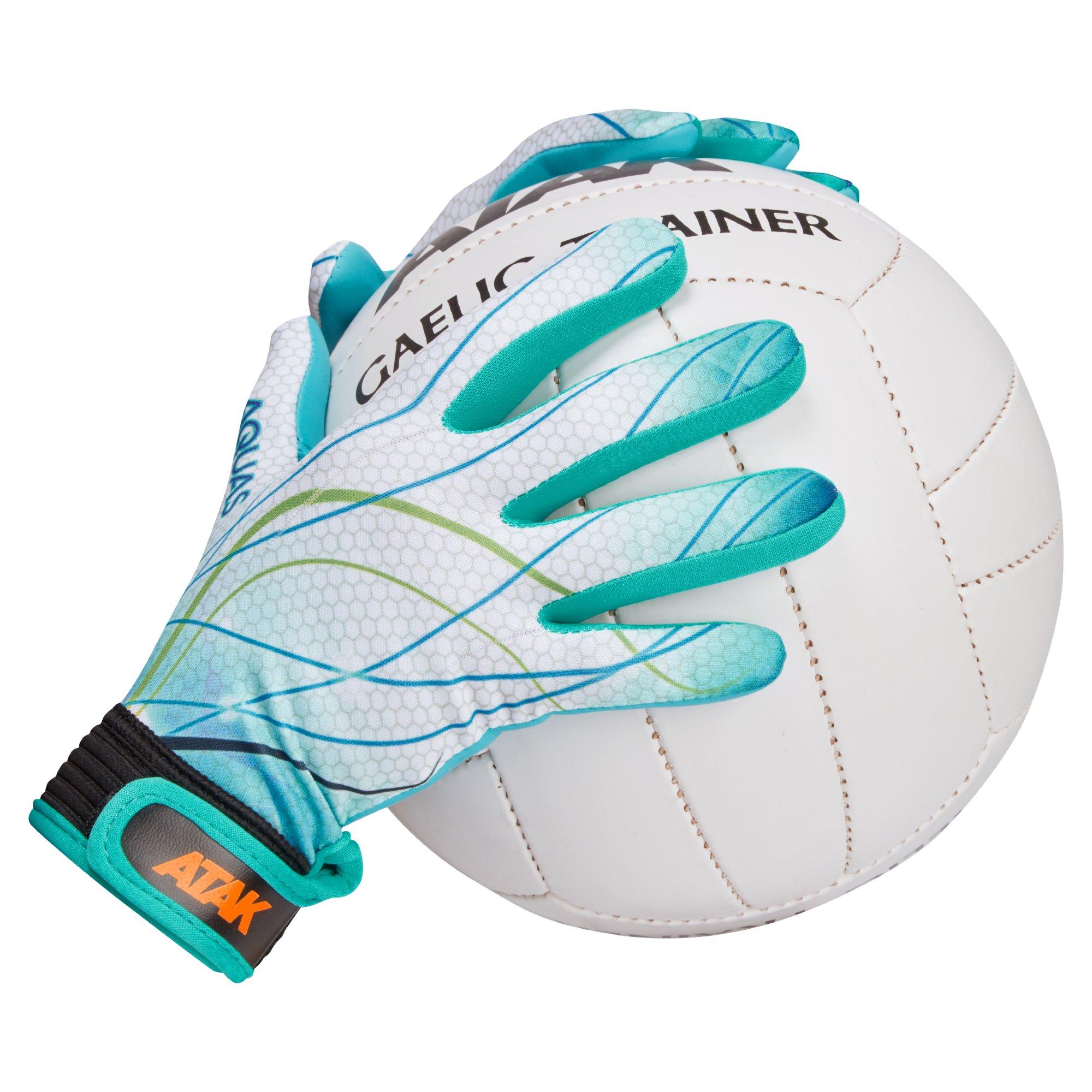Aqua Blue - ATAK Sports - Aquas Gaelic Gloves Senior - 2