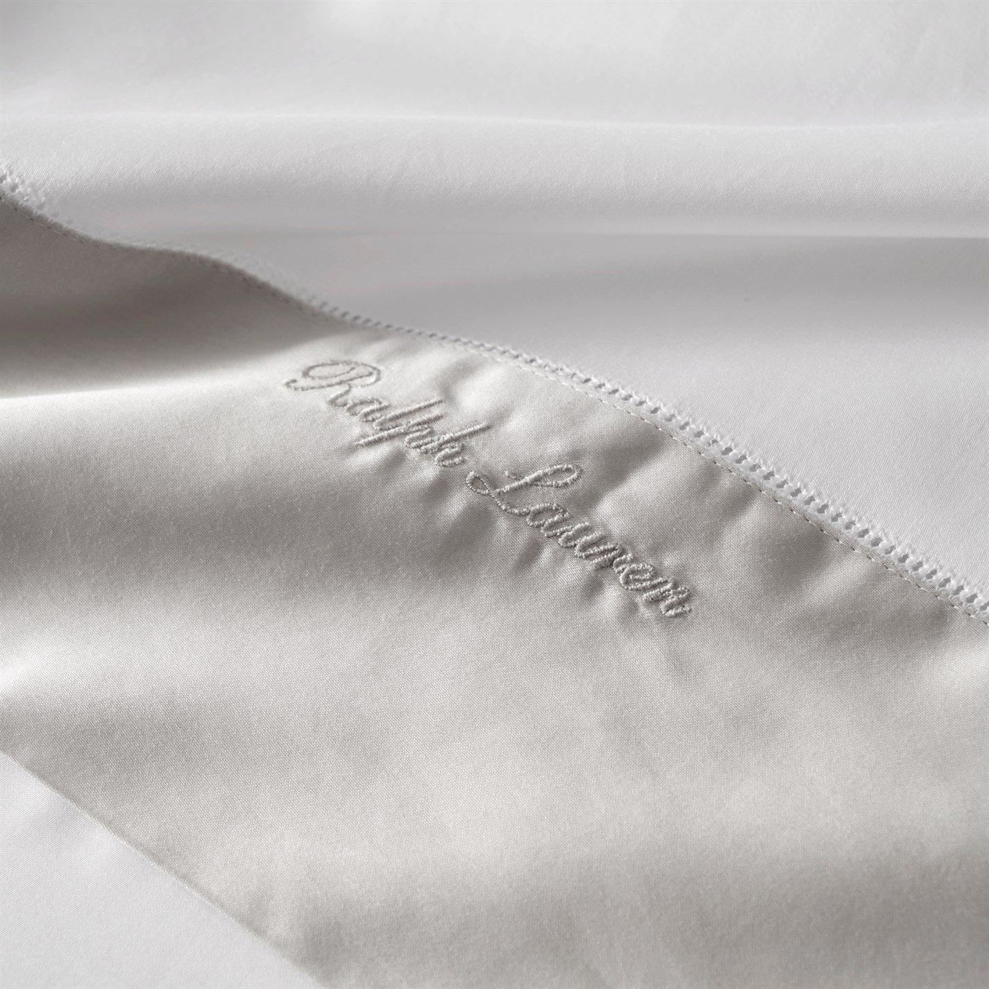Silver - Ralph Lauren Home - RalphLaurenHome Langdon Flat Sheet - Silver - 2