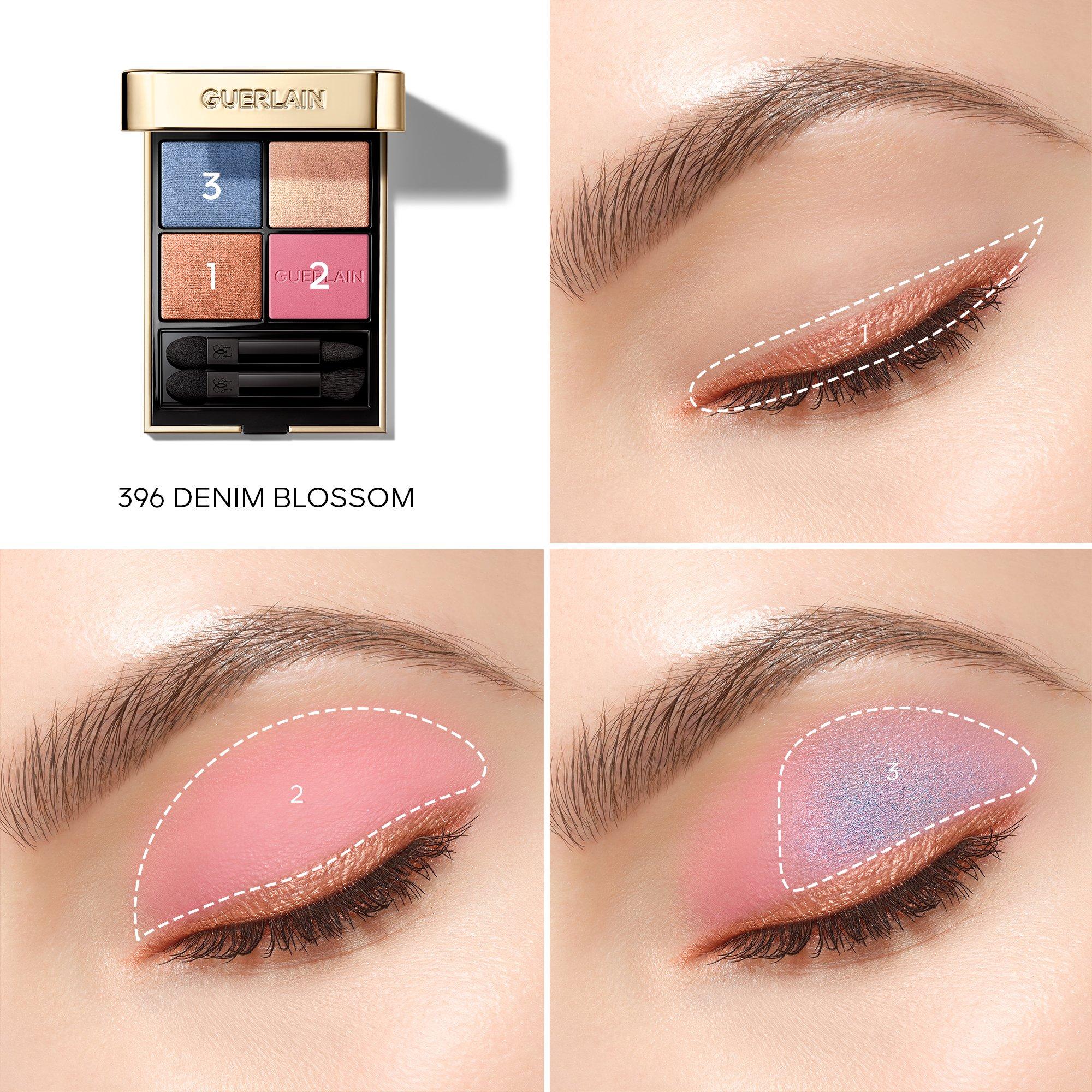 396 BLOSSOM - Guerlain - Ombres G Denim Blossom Eyeshadow quad - Limited Edition - 4