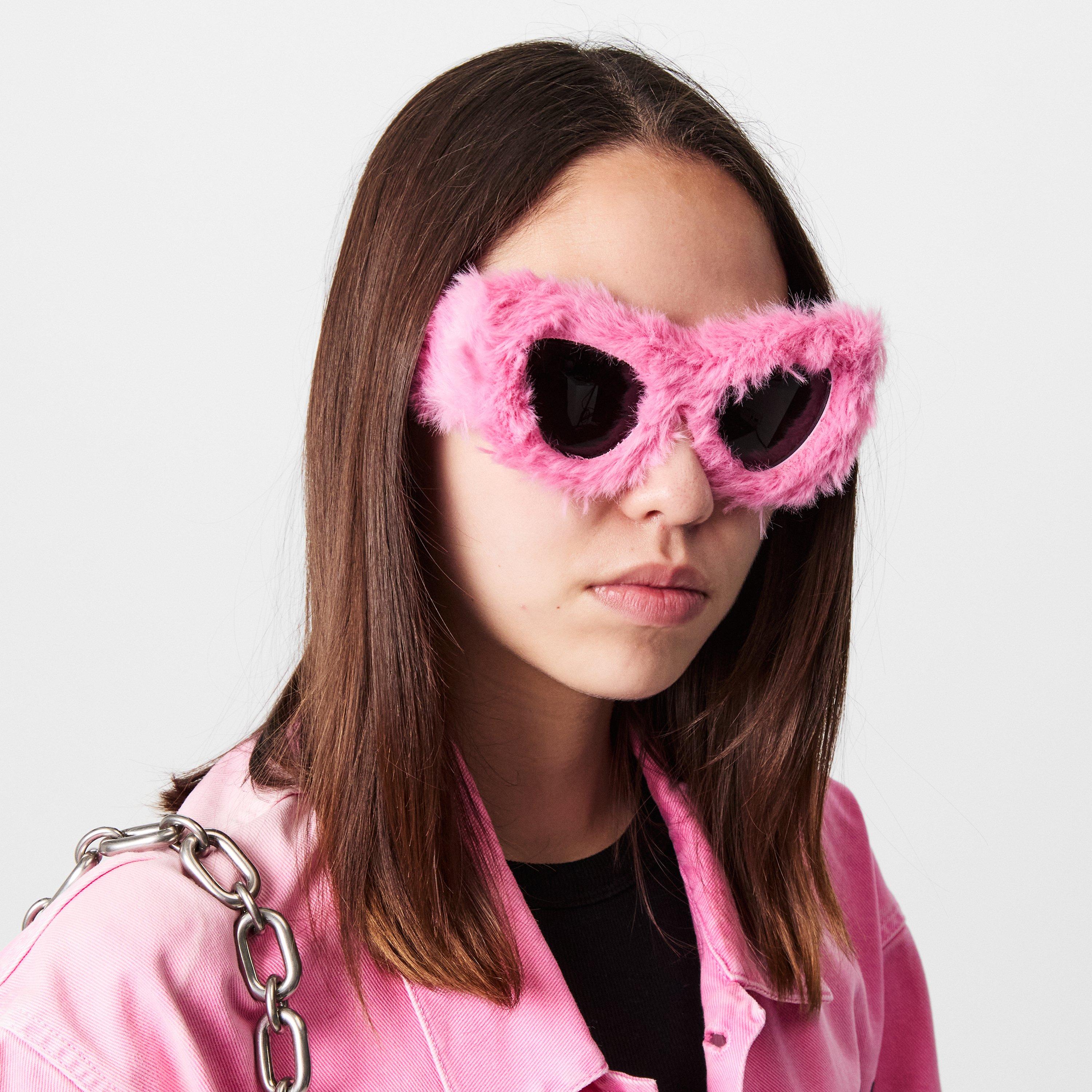 Pink - Balenciaga - Fluffy Sunglasses - 3