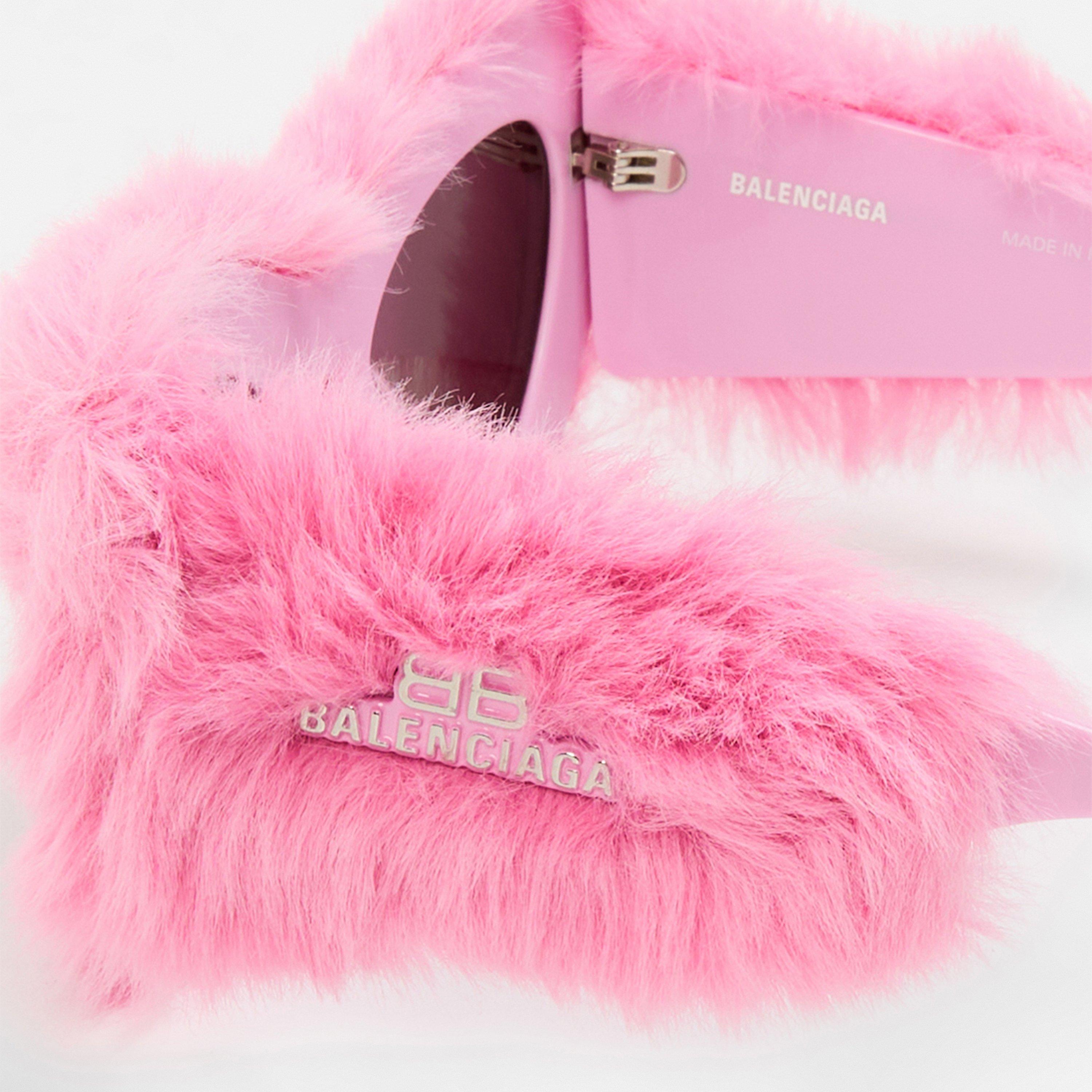Pink - Balenciaga - Fluffy Sunglasses - 4
