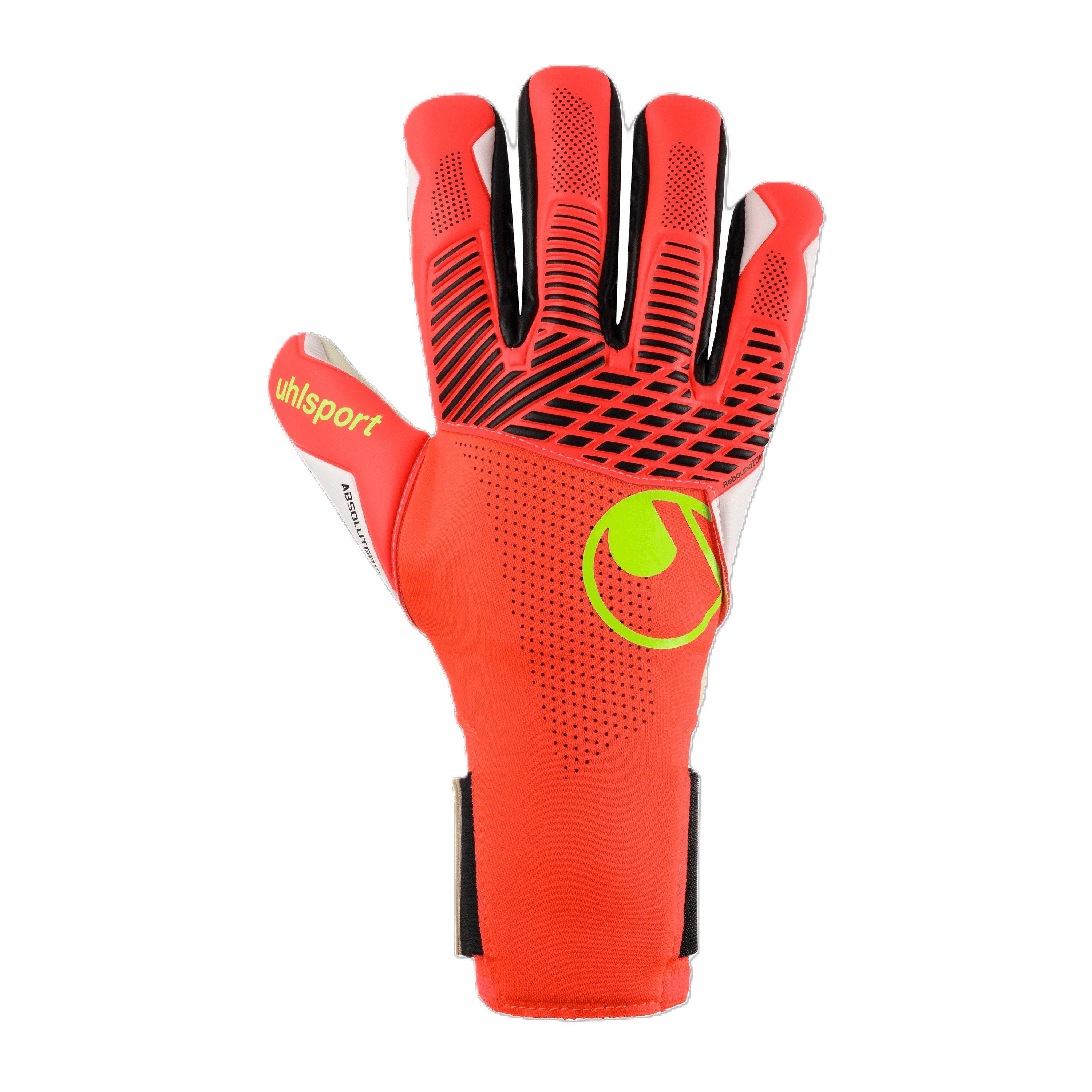 Fluo Red - Uhlsport - Adults Uhlsport Fangmaschine Absolutgrip Half Negative - 1