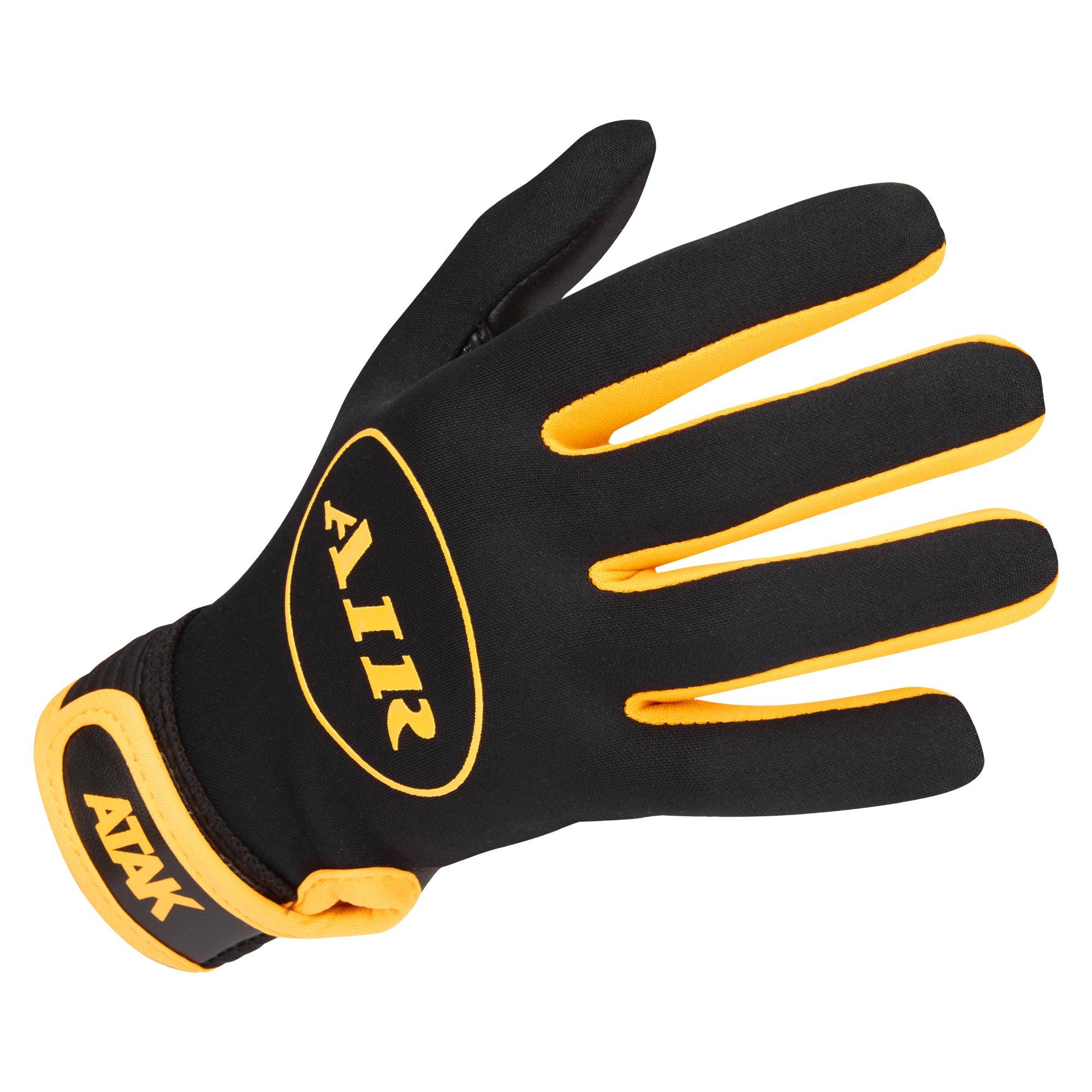 Black/Amber - ATAK Sports - Air Gaelic Gloves Junior - 4