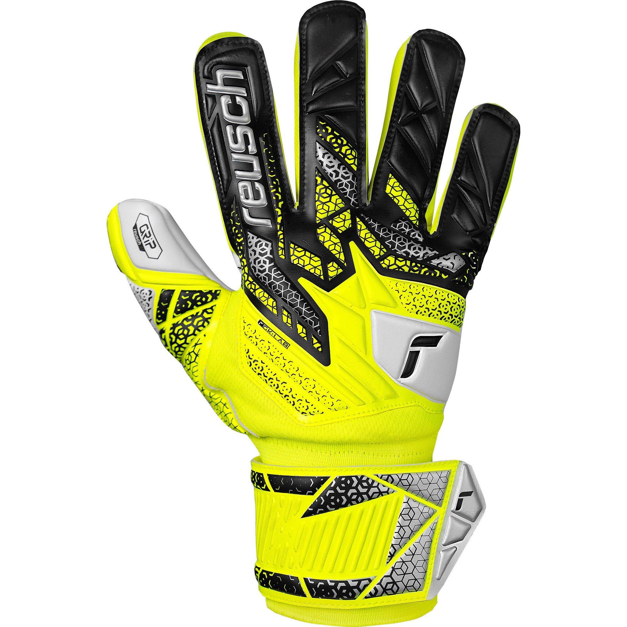 Sfty Ylw/Slvr - Reusch - Kids' Att Grip Goalkeeper Gloves - 2