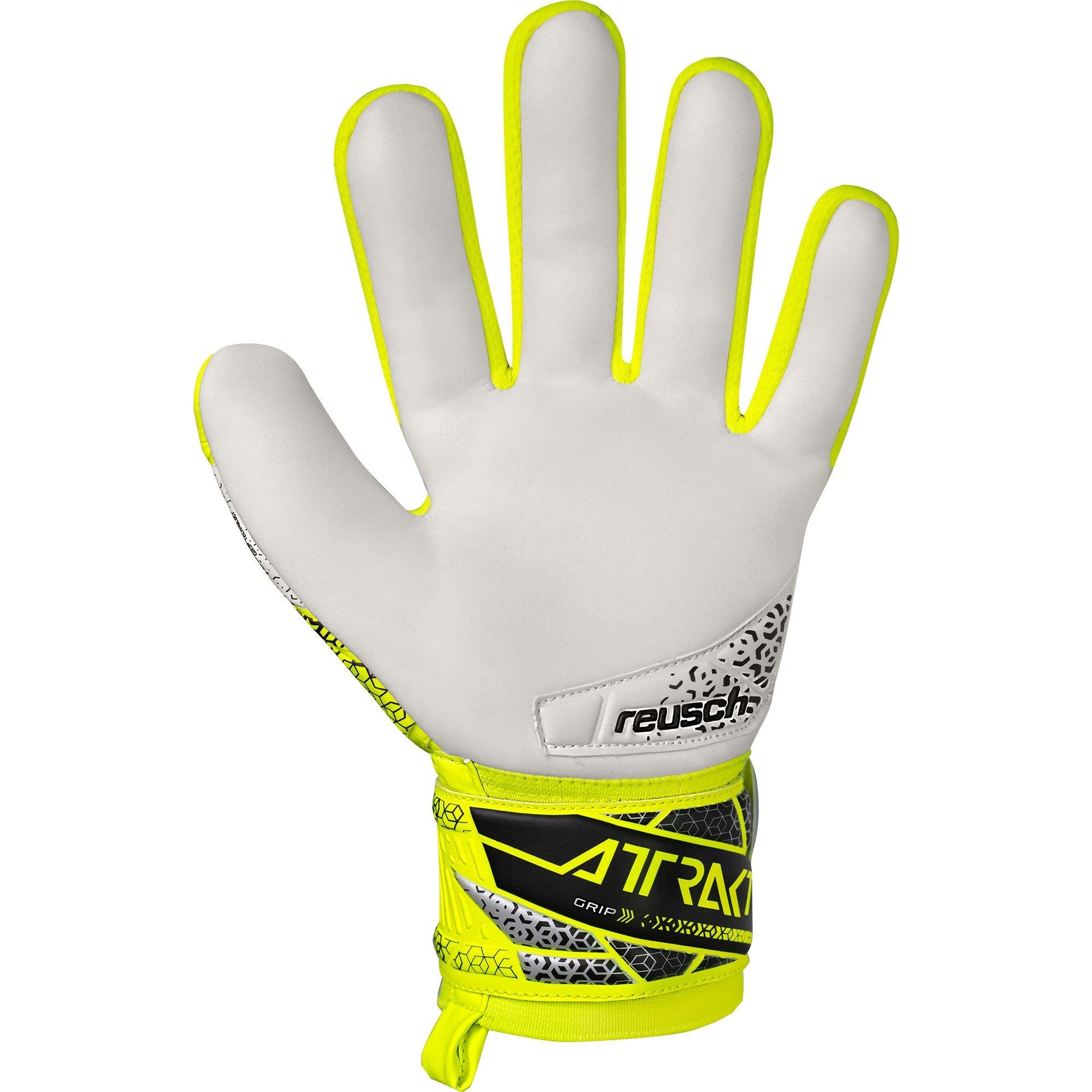 Sfty Ylw/Slvr - Reusch - Kids' Att Grip Goalkeeper Gloves - 3