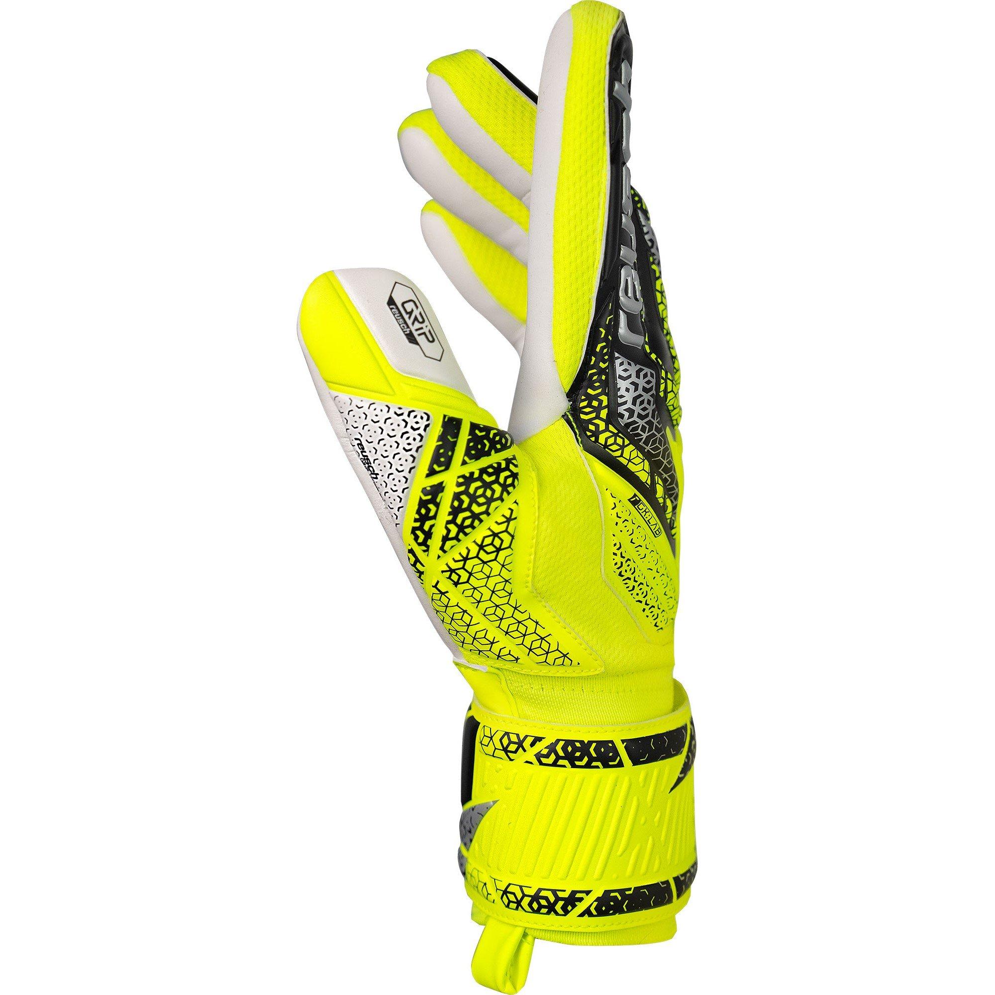 Sfty Ylw/Slvr - Reusch - Kids' Att Grip Goalkeeper Gloves - 4