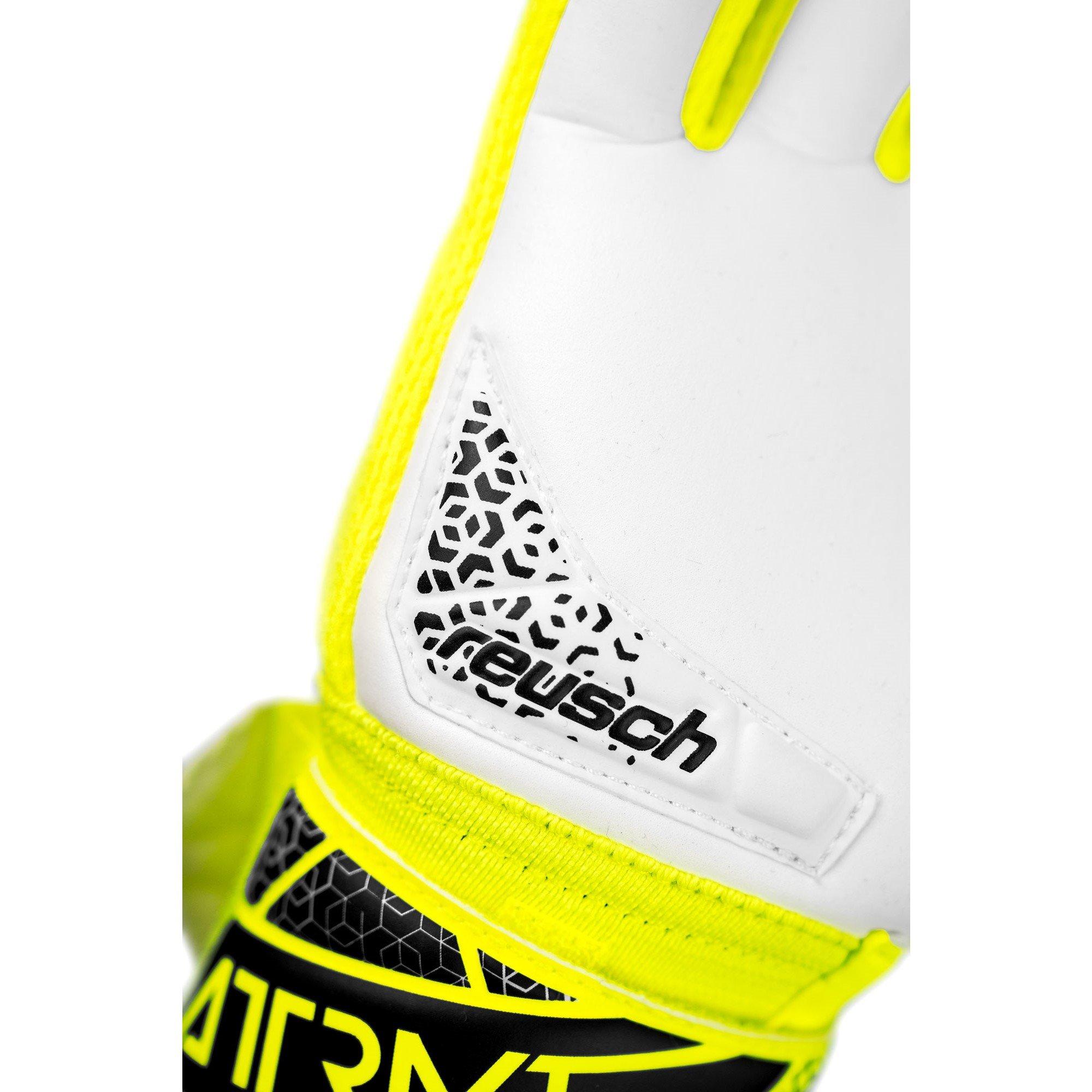Sfty Ylw/Slvr - Reusch - Kids' Att Grip Goalkeeper Gloves - 7