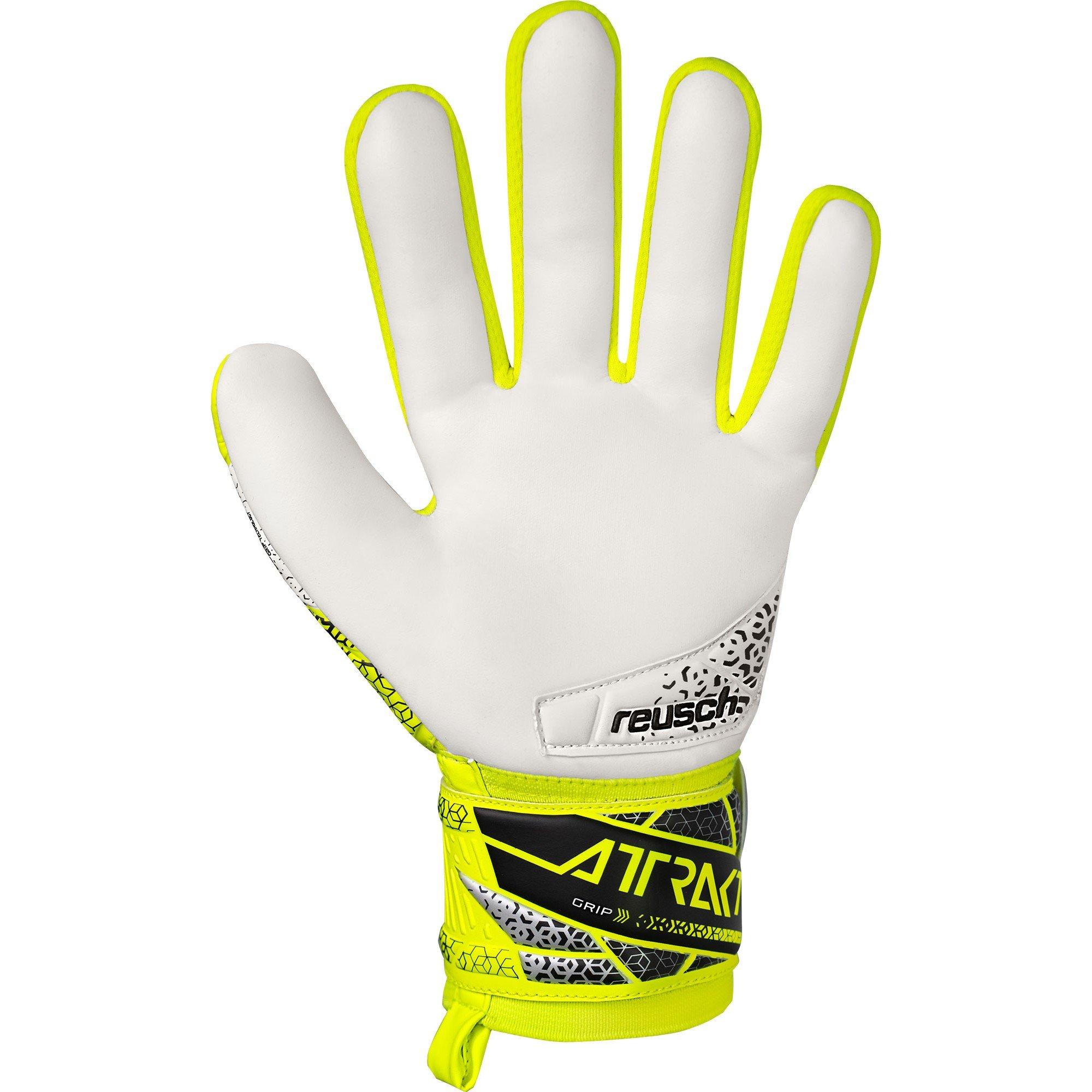Sfty Ylw/Slvr - Reusch - Adults Grip Goalkeeper Gloves - 3