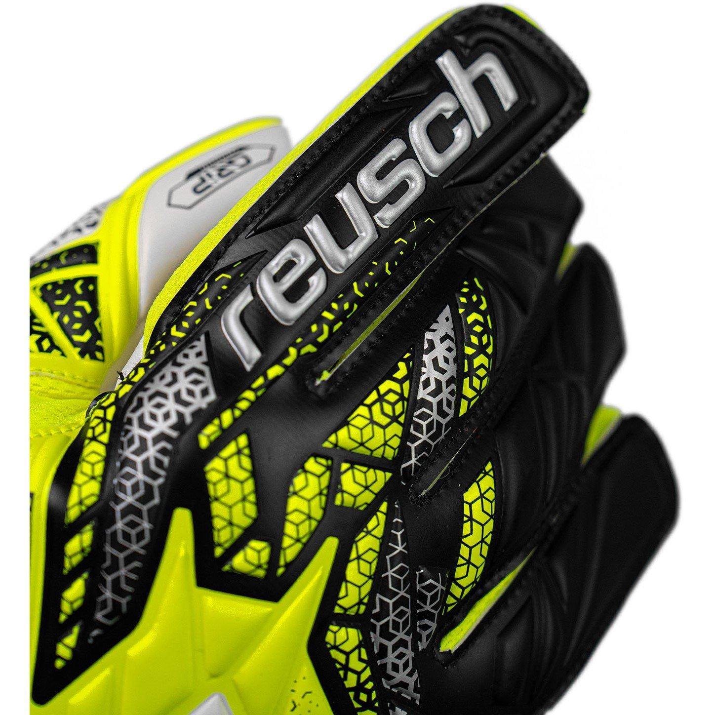 Sfty Ylw/Slvr - Reusch - Adults Grip Goalkeeper Gloves - 5