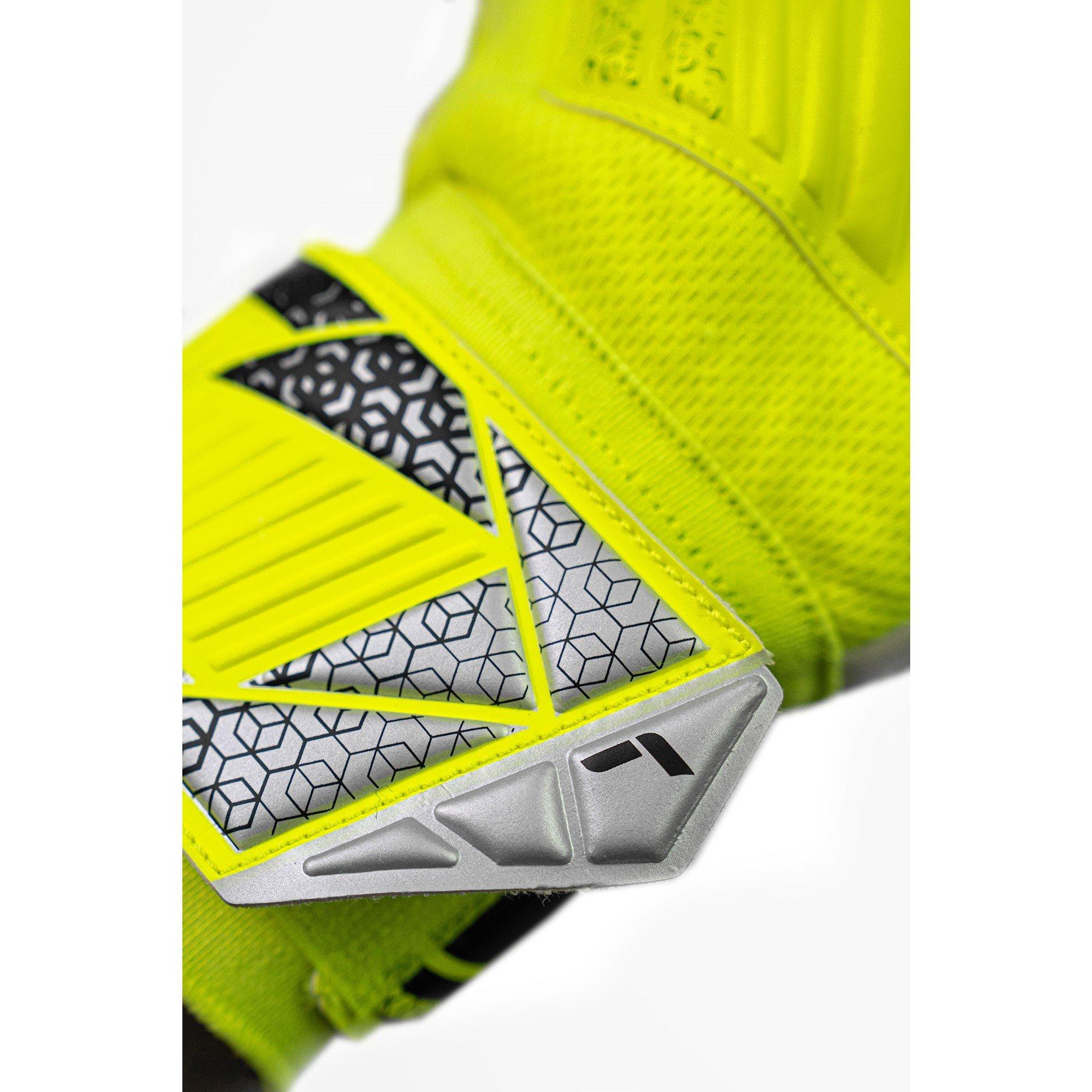 Sfty Ylw/Slvr - Reusch - Adults Grip Goalkeeper Gloves - 7