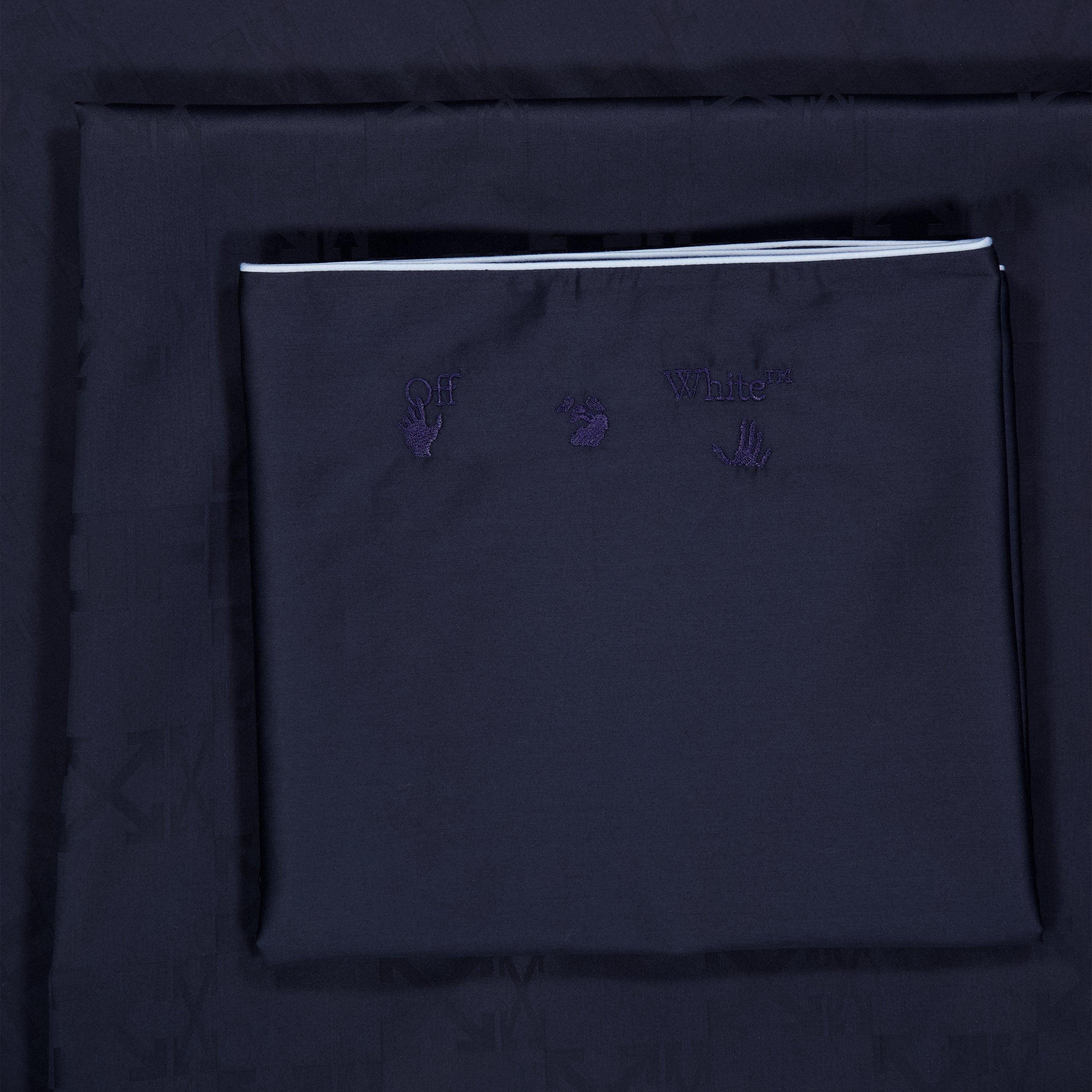 Blue - Off White - Bedspread - 2