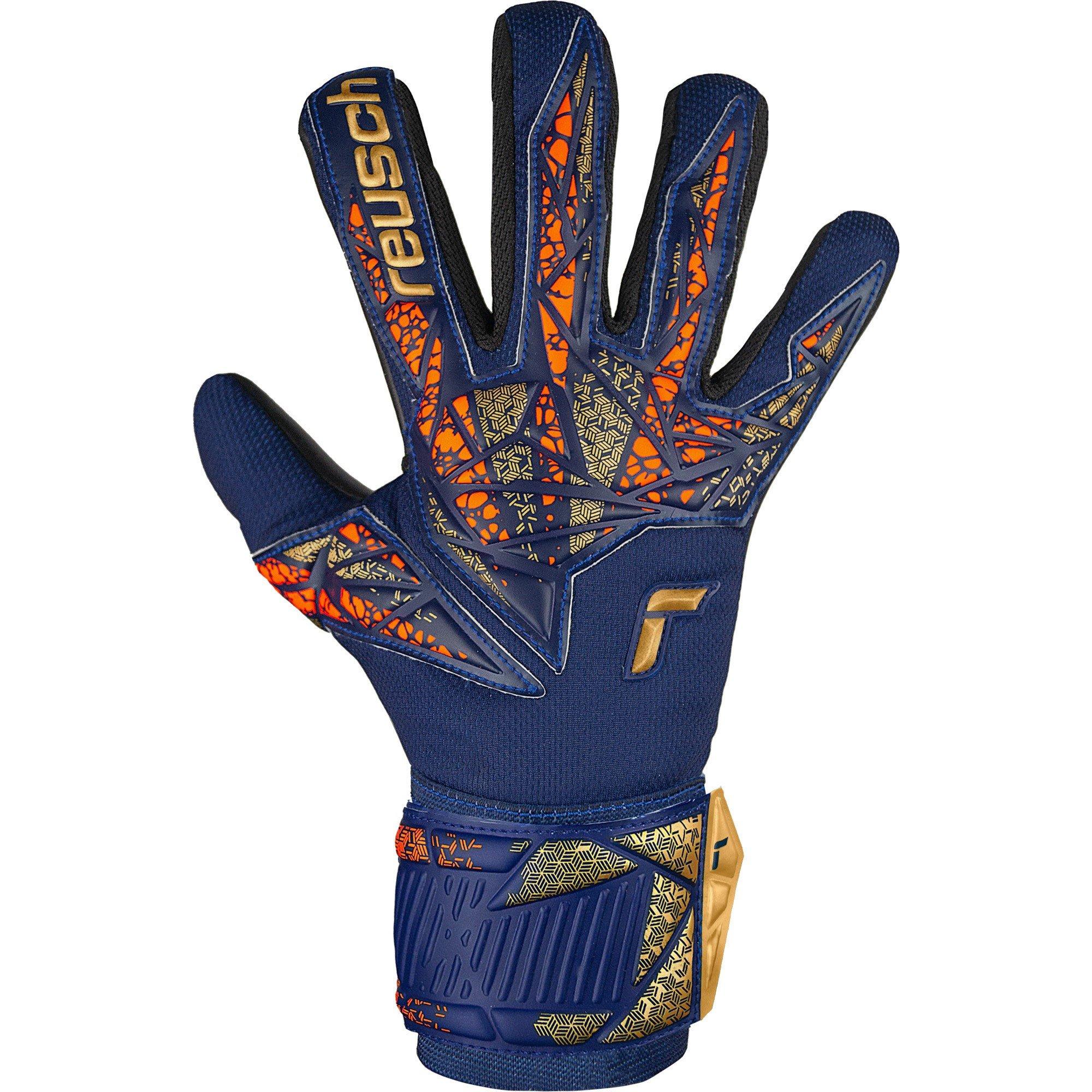Prem Blu /gld - Reusch - Adults Attrakt Silver 99 Goalkeeper Gloves - 2