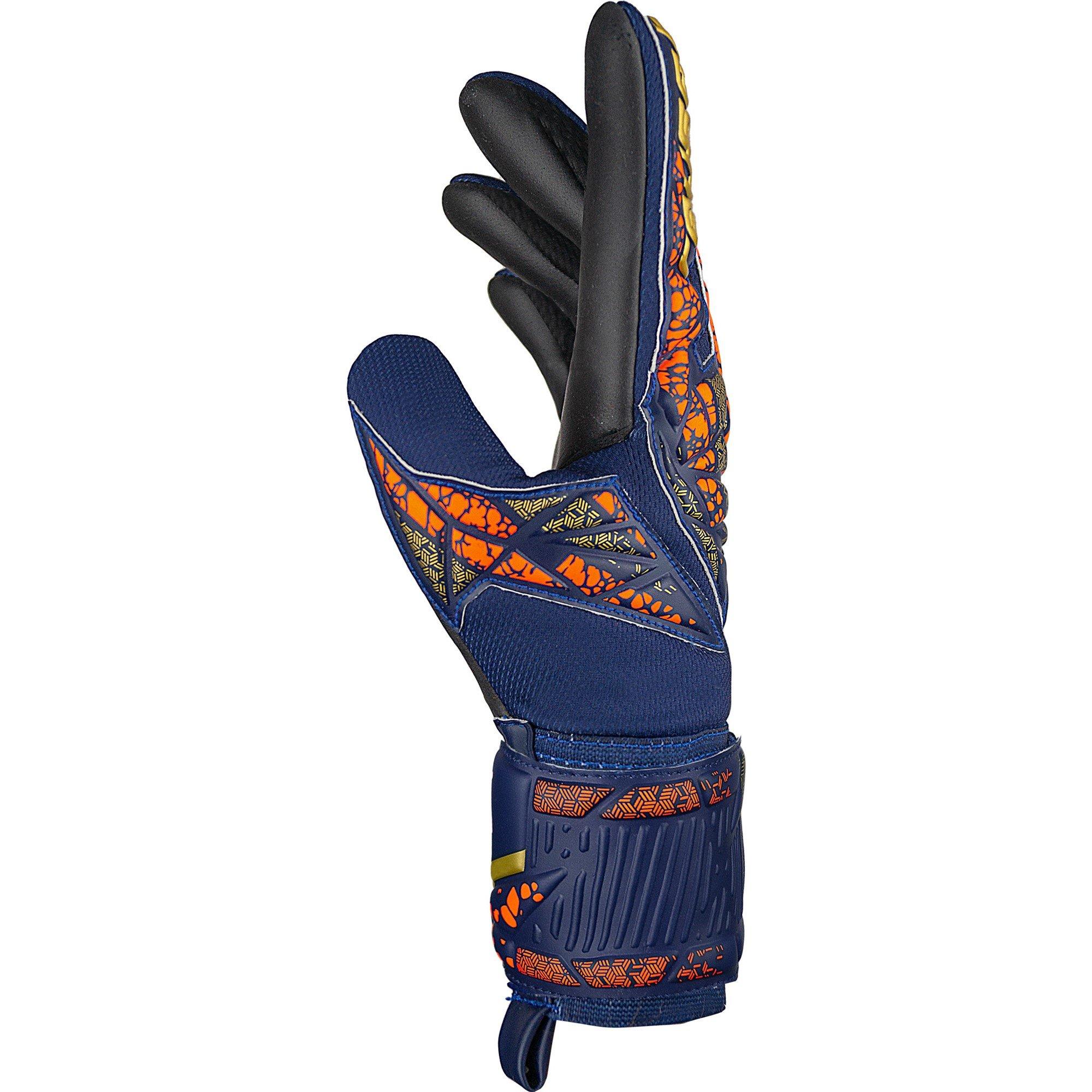 Prem Blu /gld - Reusch - Adults Attrakt Silver 99 Goalkeeper Gloves - 4