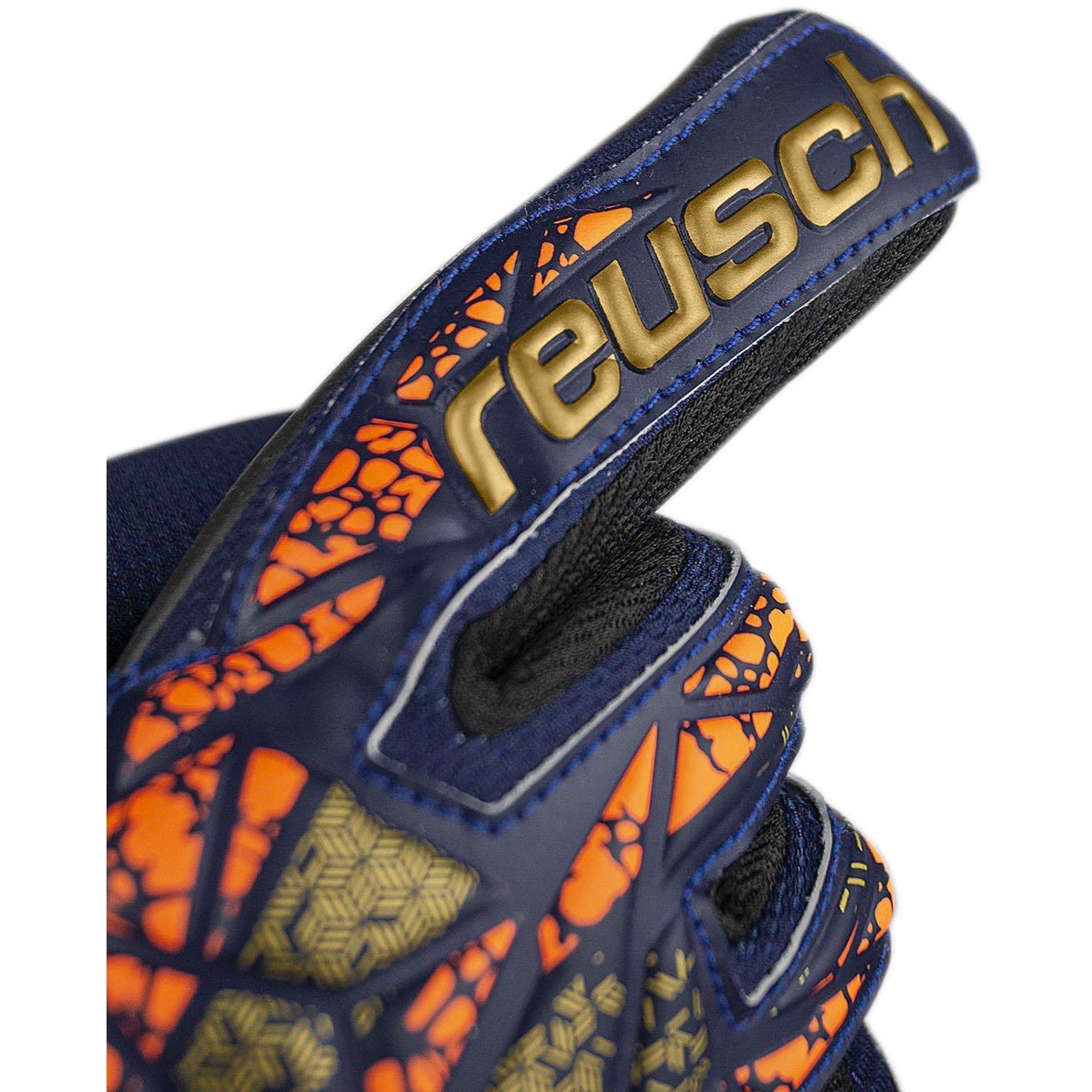 Prem Blu /gld - Reusch - Adults Attrakt Silver 99 Goalkeeper Gloves - 5
