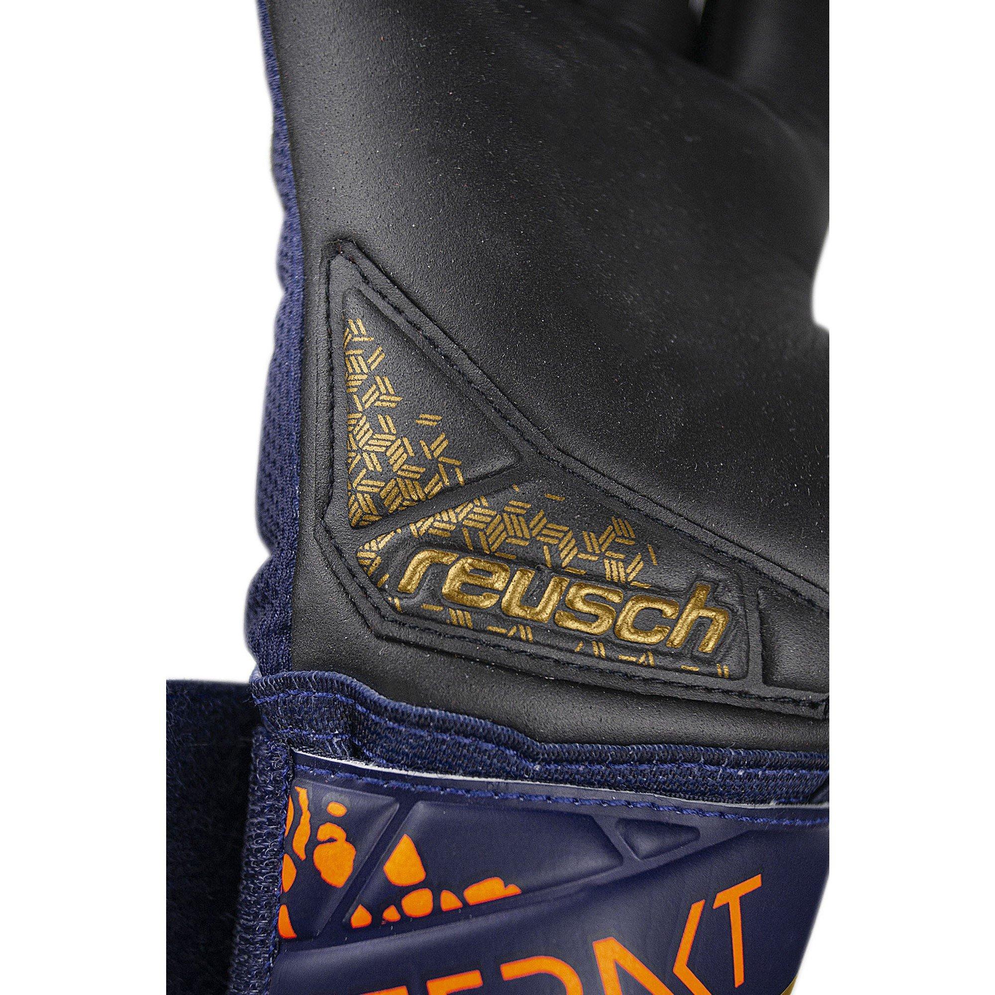 Prem Blu /gld - Reusch - Adults Attrakt Silver 99 Goalkeeper Gloves - 7