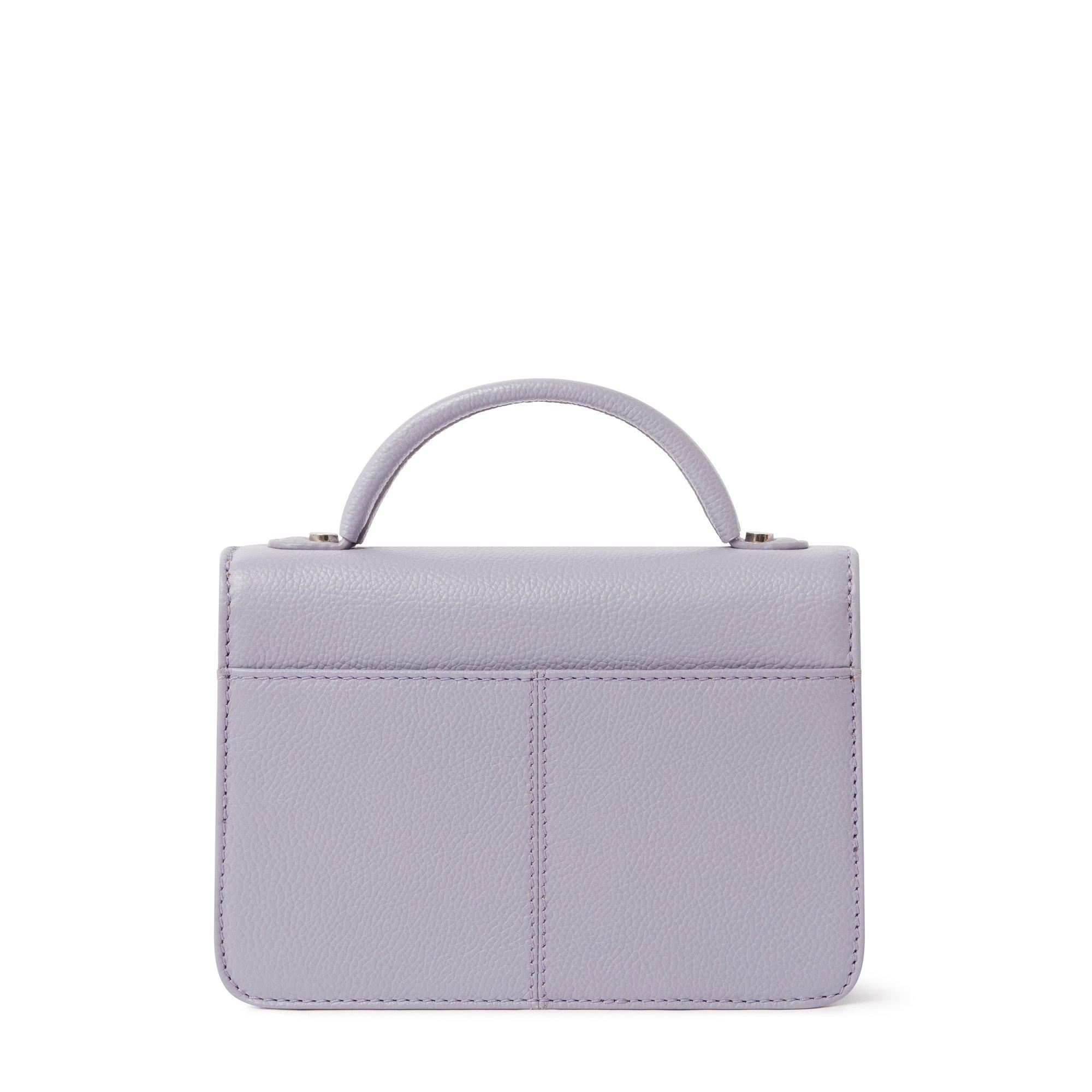 Lavender - Osprey London - OSPREY LONDON Molly Leather Top Handle Bag - 3