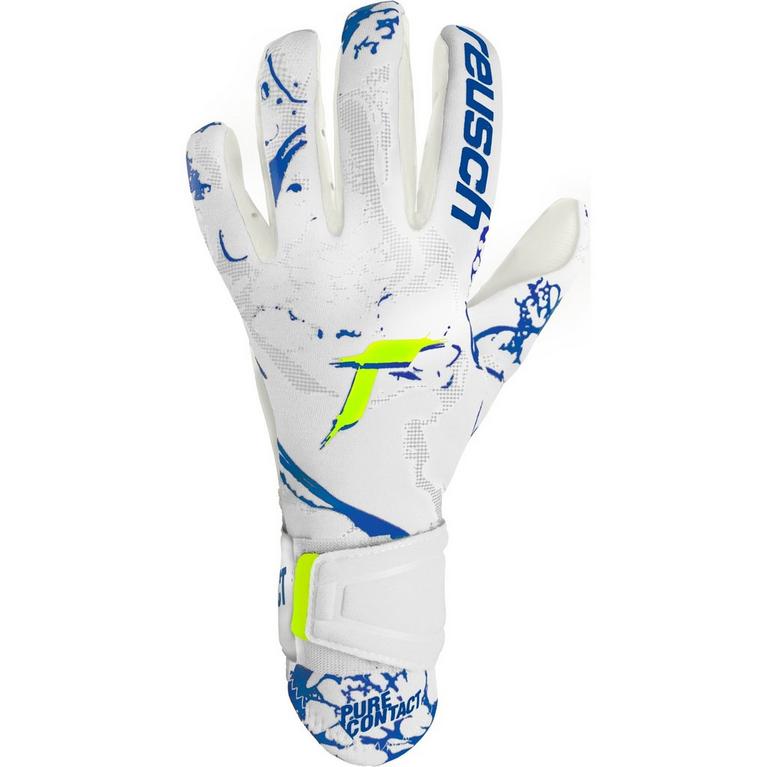 Blanc/Bleu - Reusch - Pure Contact Gold x Goalkeeper Gloves - 3