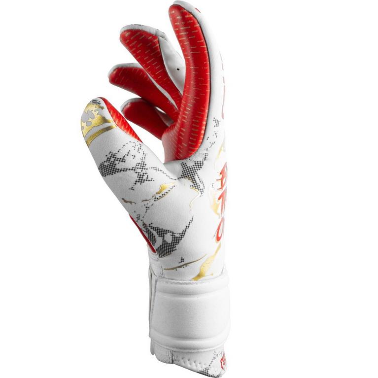Blanc/Or/Rouge - Reusch - Contact Gold x Glueprint Goalkeeper Gloves - 3