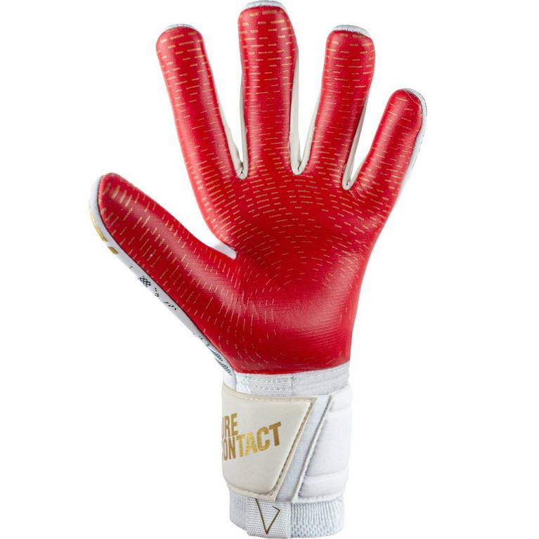 Blanc/Or/Rouge - Reusch - Contact Gold x Glueprint Goalkeeper Gloves - 4