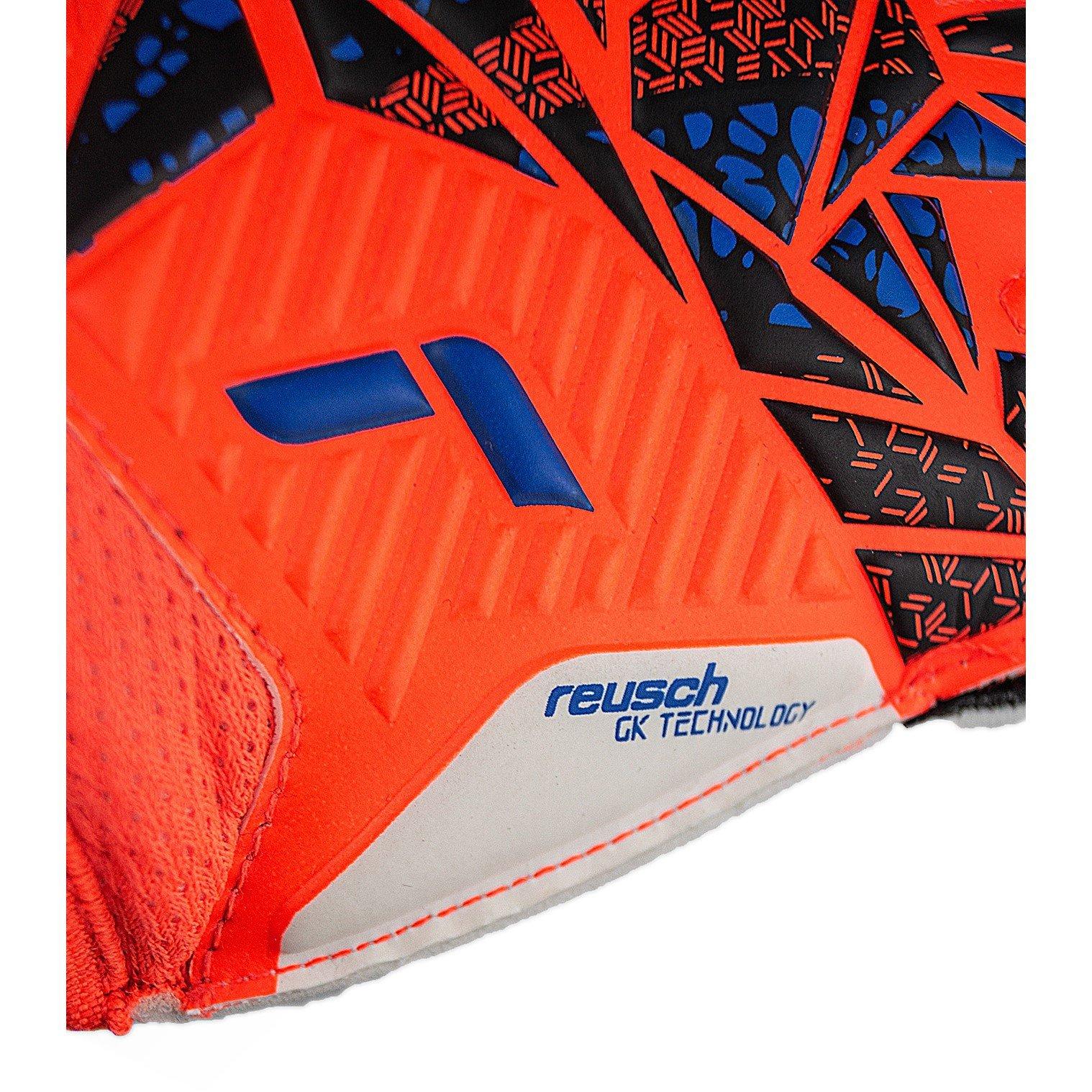 Hyp Orange /Blu - Reusch - Adults Attrakt Solid 99 Goalkeeper Gloves - 6
