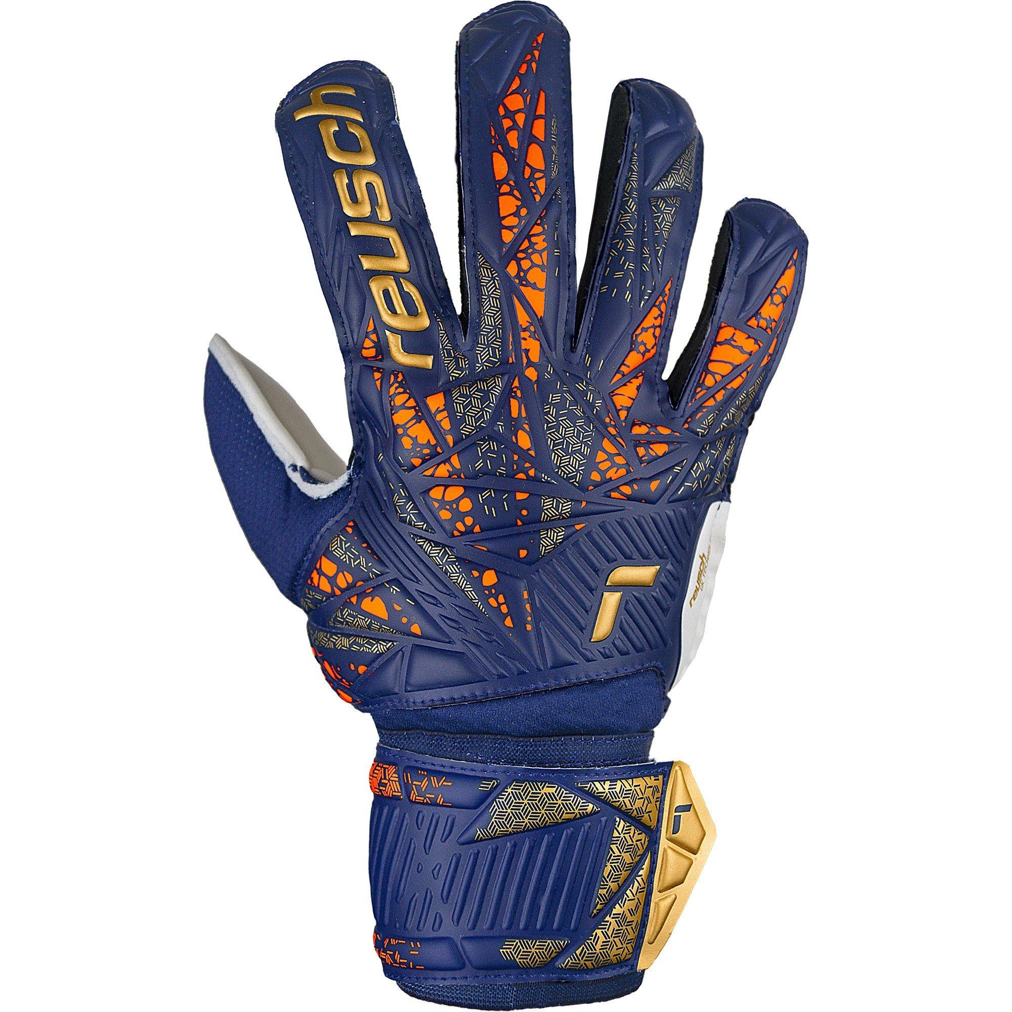 Prem Blu /gld - Reusch - Adults Attrakt Solid 99 Goalkeeper Gloves - 2