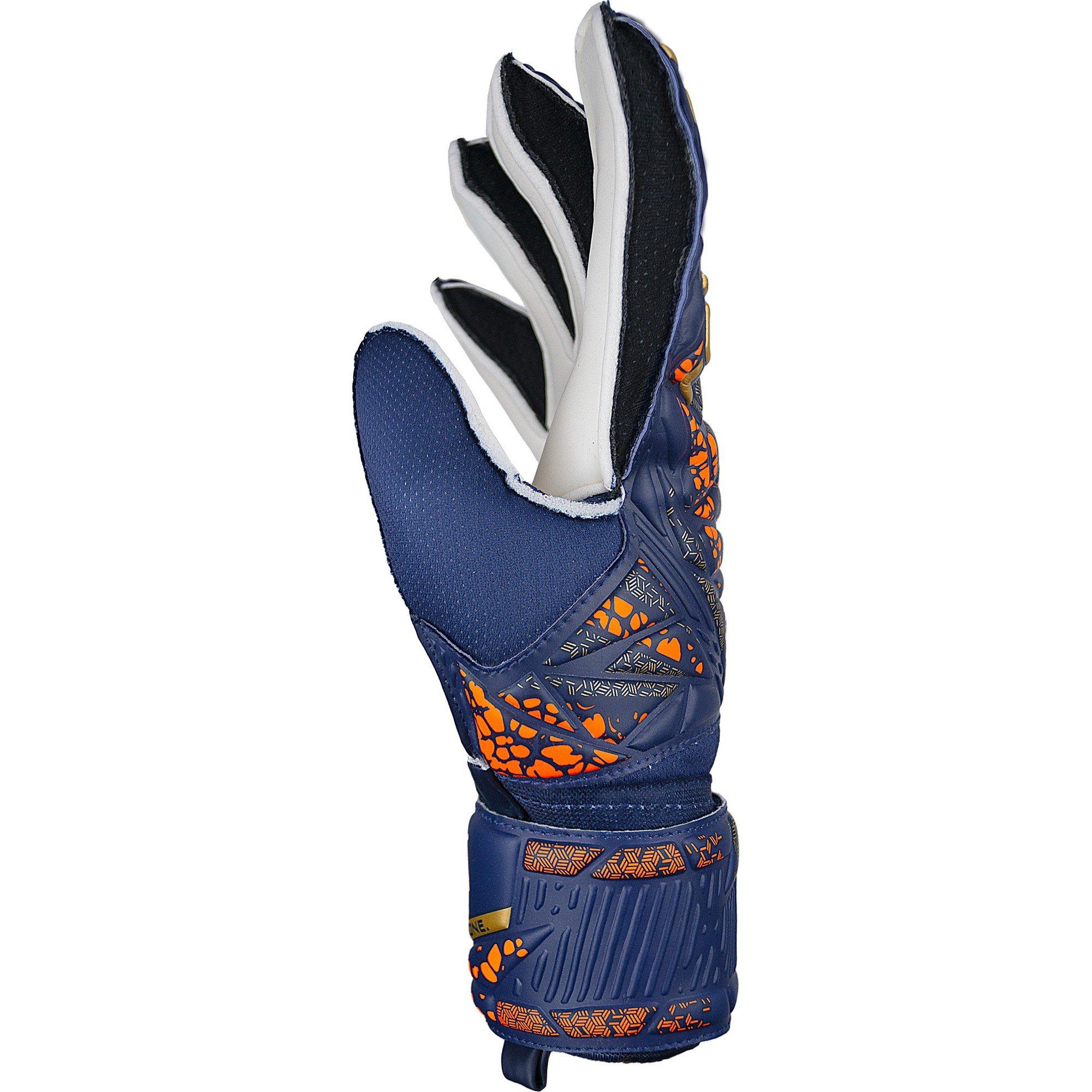 Prem Blu /gld - Reusch - Adults Attrakt Solid 99 Goalkeeper Gloves - 4
