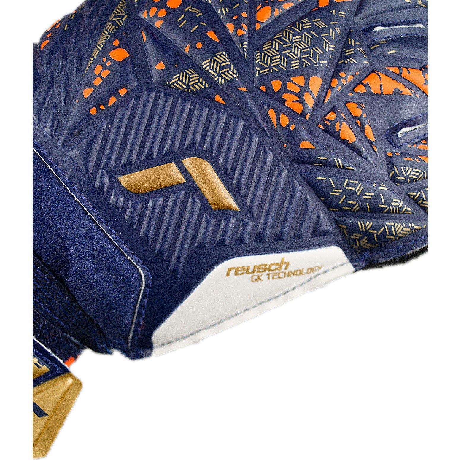 Prem Blu /gld - Reusch - Adults Attrakt Solid 99 Goalkeeper Gloves - 5