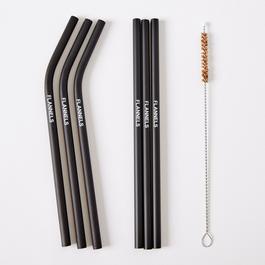 Flannels Metal Straws