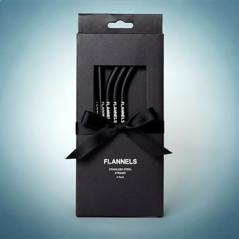 Black - Flannels - Metal Straws - 2
