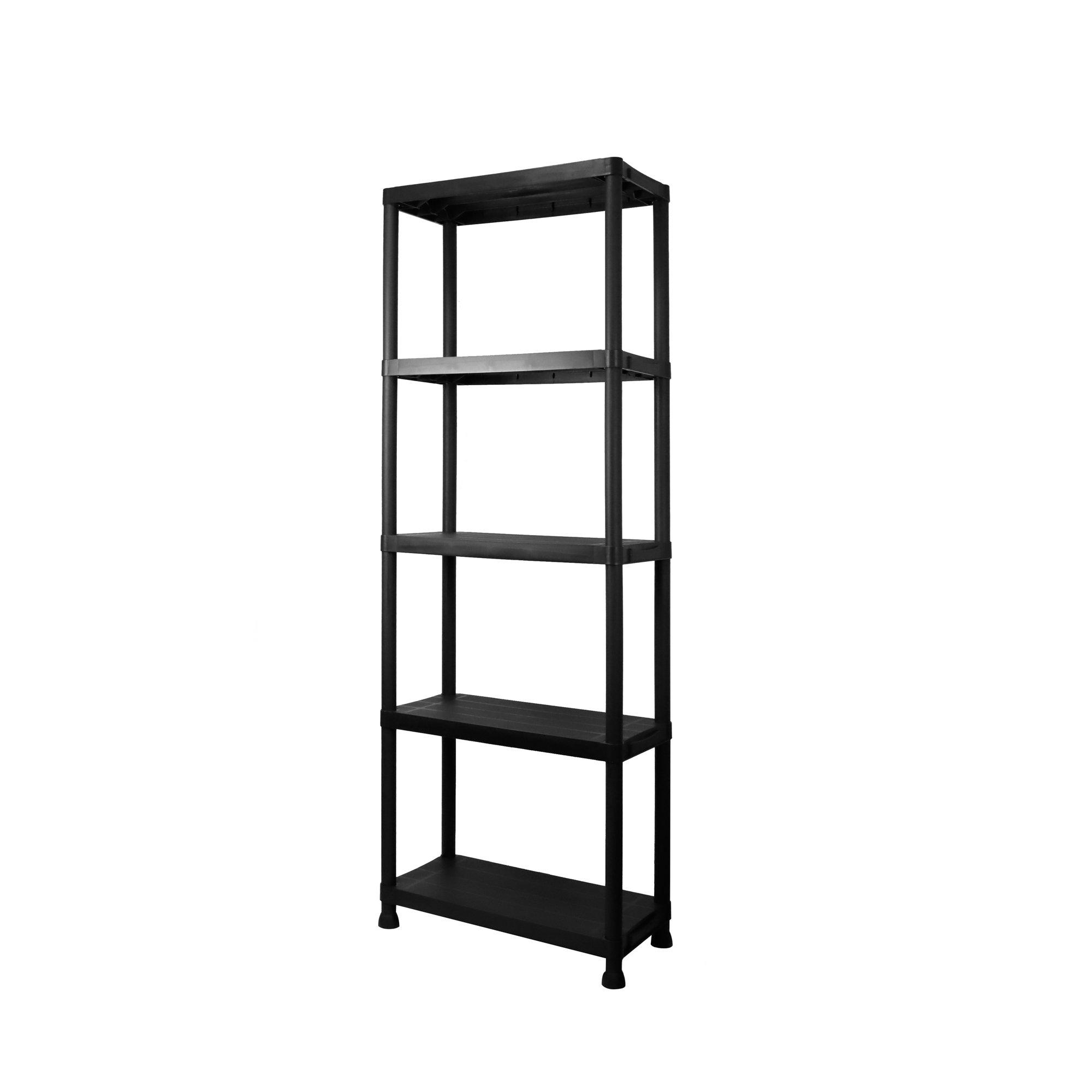 Black - Streetwize - 5 Tier Heavy Duty Shelving Unit - 1