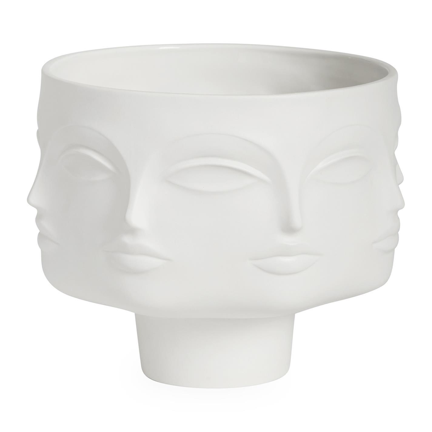 White - Jonathan Adler - Dora Maar Pedestal Bowl - White - 3