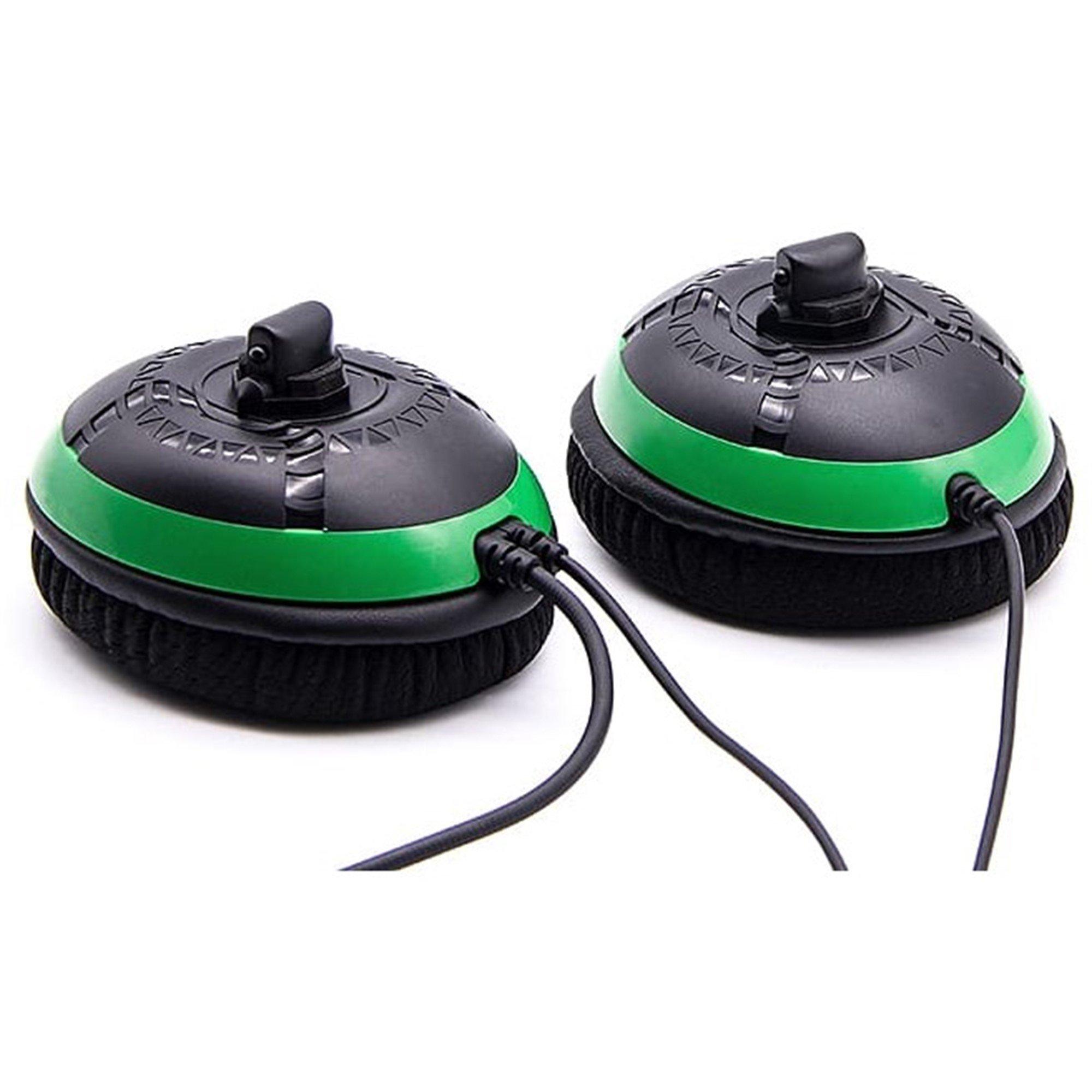 Black/Green - GAMEware - Black Stereo Headset for Xbox - 5