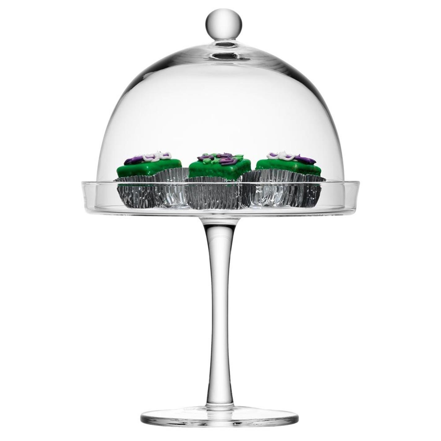 Clear - LSA - Vienna Cake Stand and Cover - 3