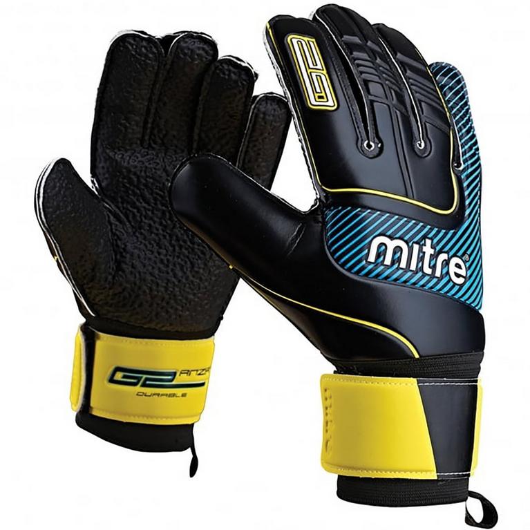 Noir/Jaune - Mitre - Anza G2 Goalkeeeper Gloves - 1