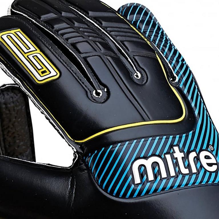 Noir/Jaune - Mitre - Anza G2 Goalkeeeper Gloves - 3
