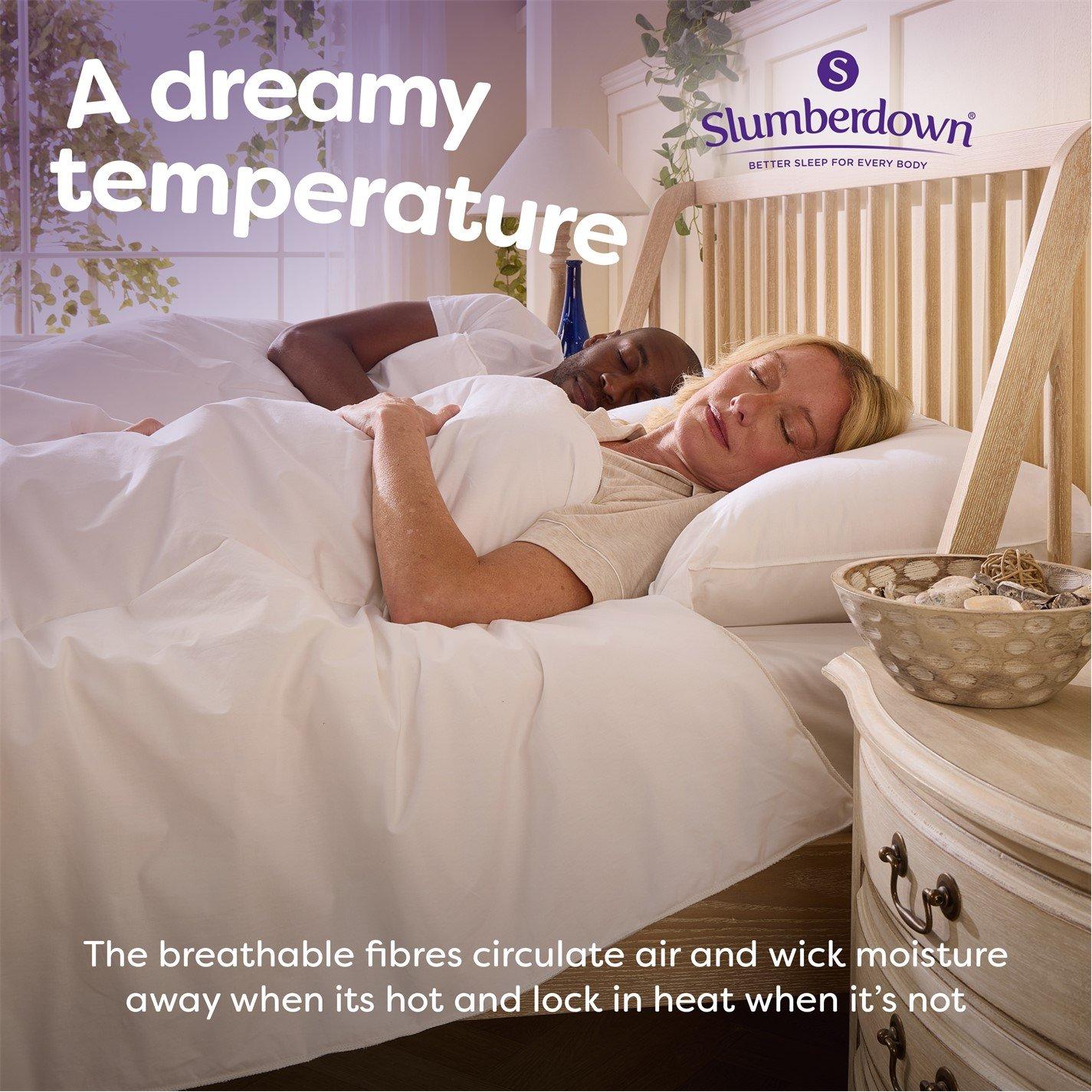 White - Slumberdown - Wonderful Wool 200gsm Light Duvet - 5