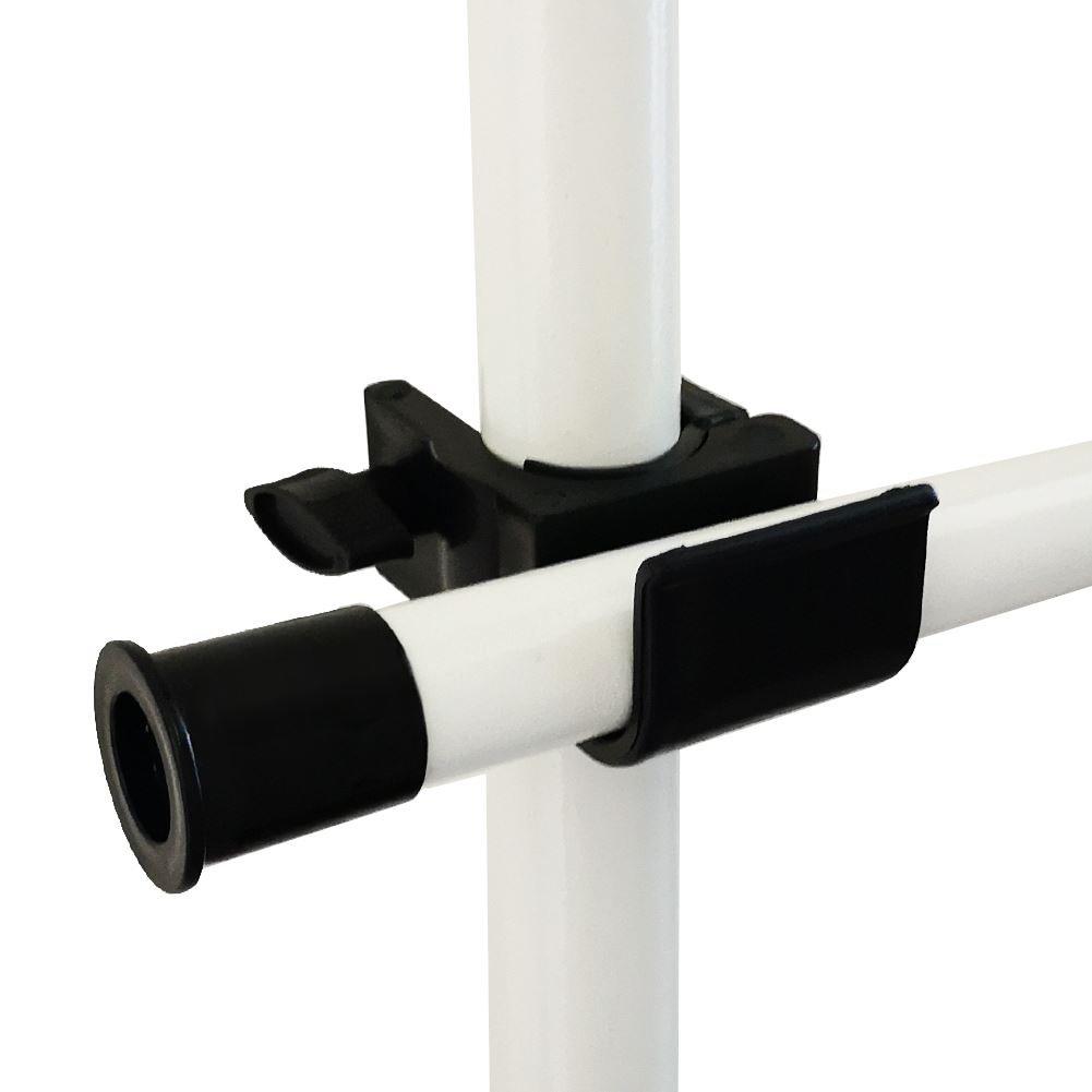 White - House of Home - Double & Triple Telescopic Wardrobe Organiser - 5