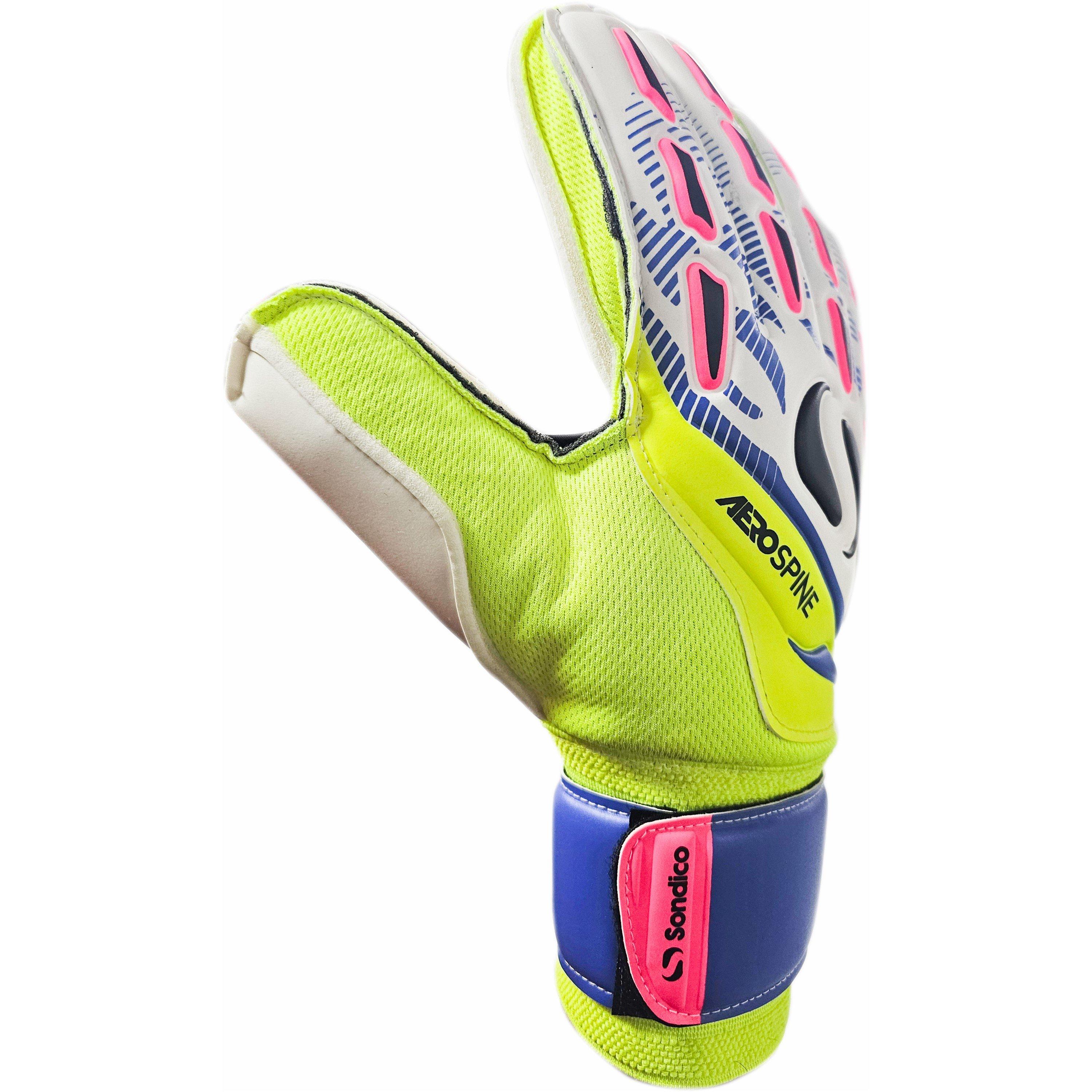 Wit/Blauw - Sondico - Aerospine Goalkeeper Gloves - 5